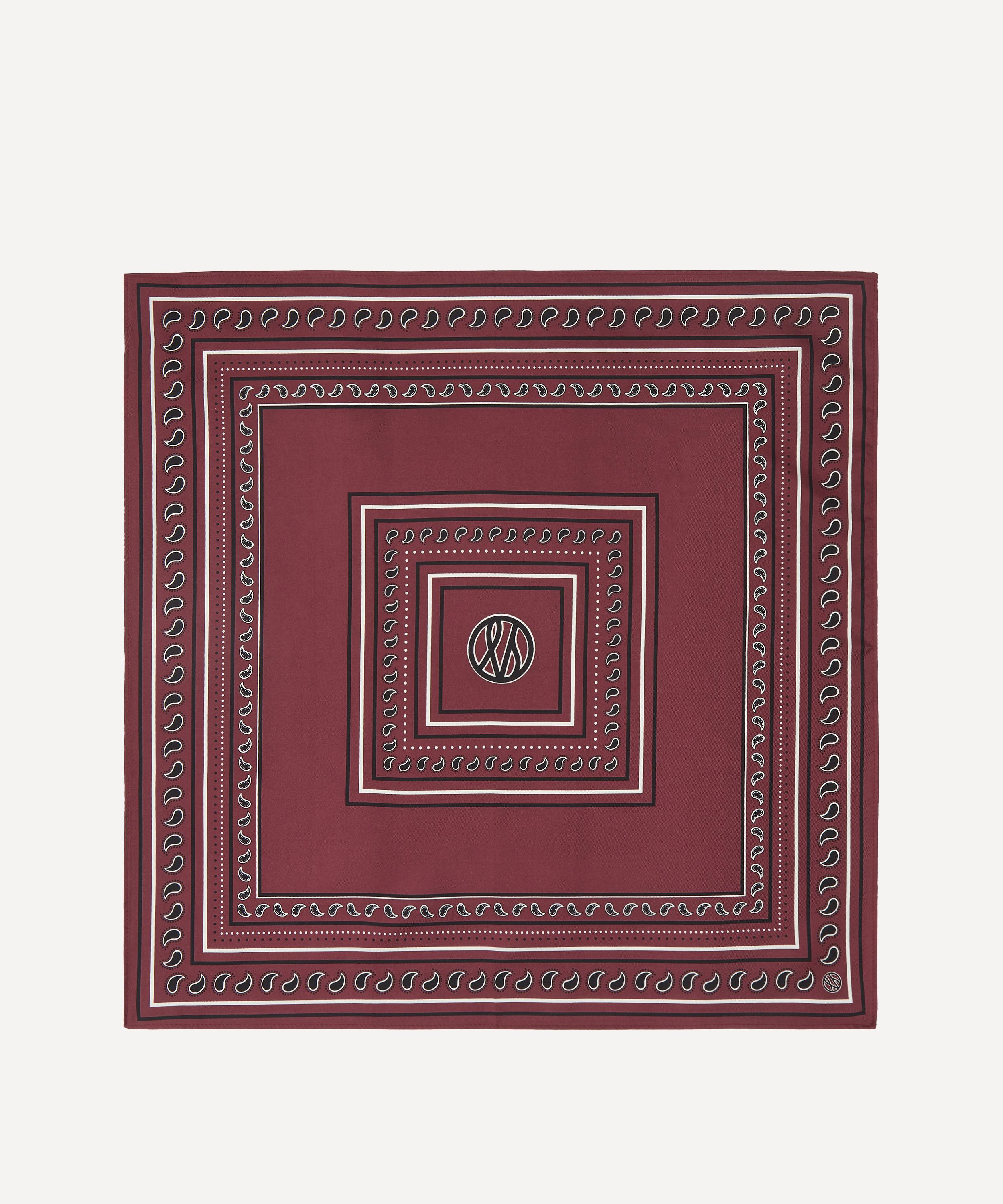 Lescarf - Paisley Red Silk Scarf image number 1