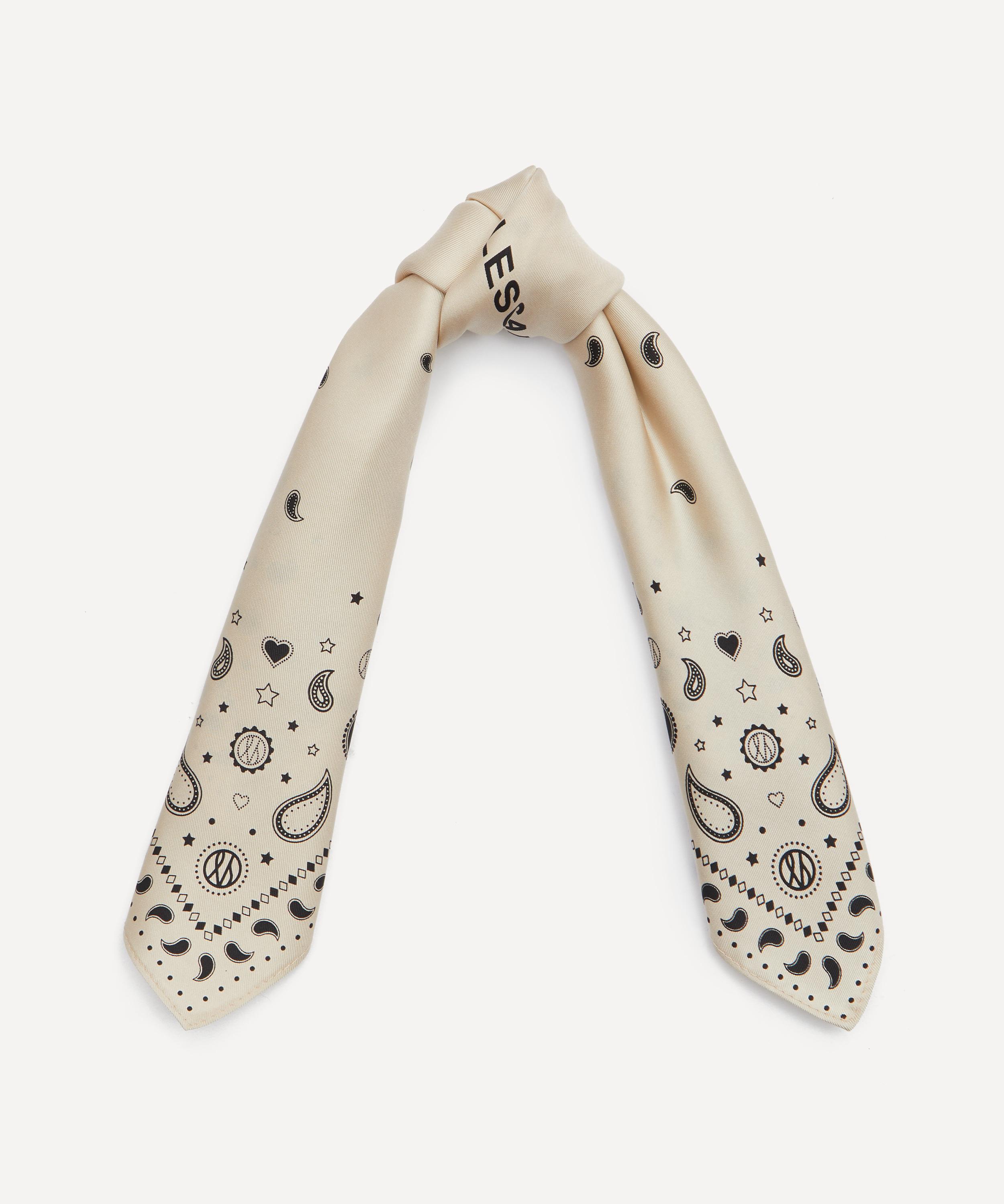 Lescarf - Paisley Sand Silk Scarf