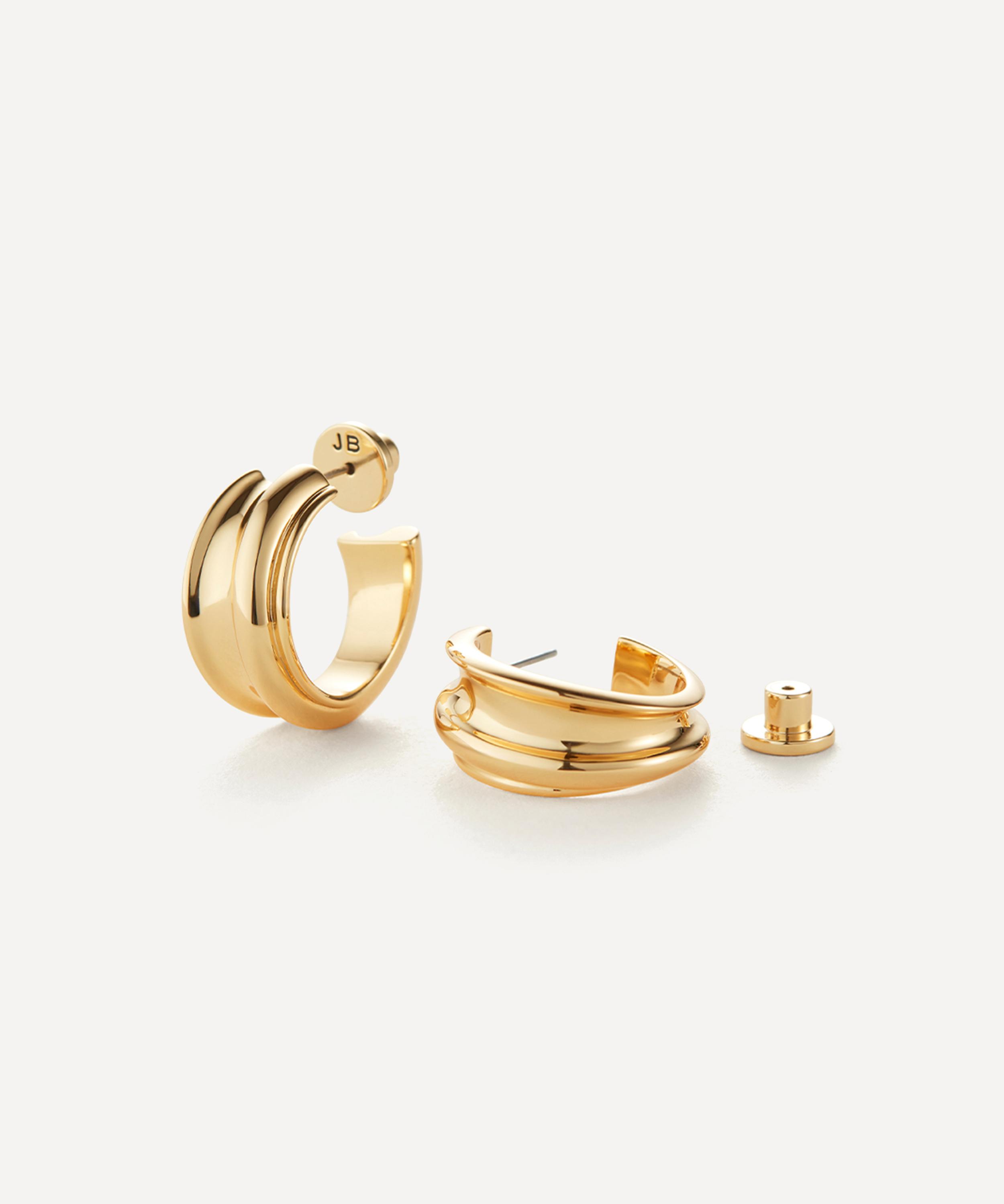 JENNY BIRD - 14ct Gold-Plated Lennon Hoop Earrings