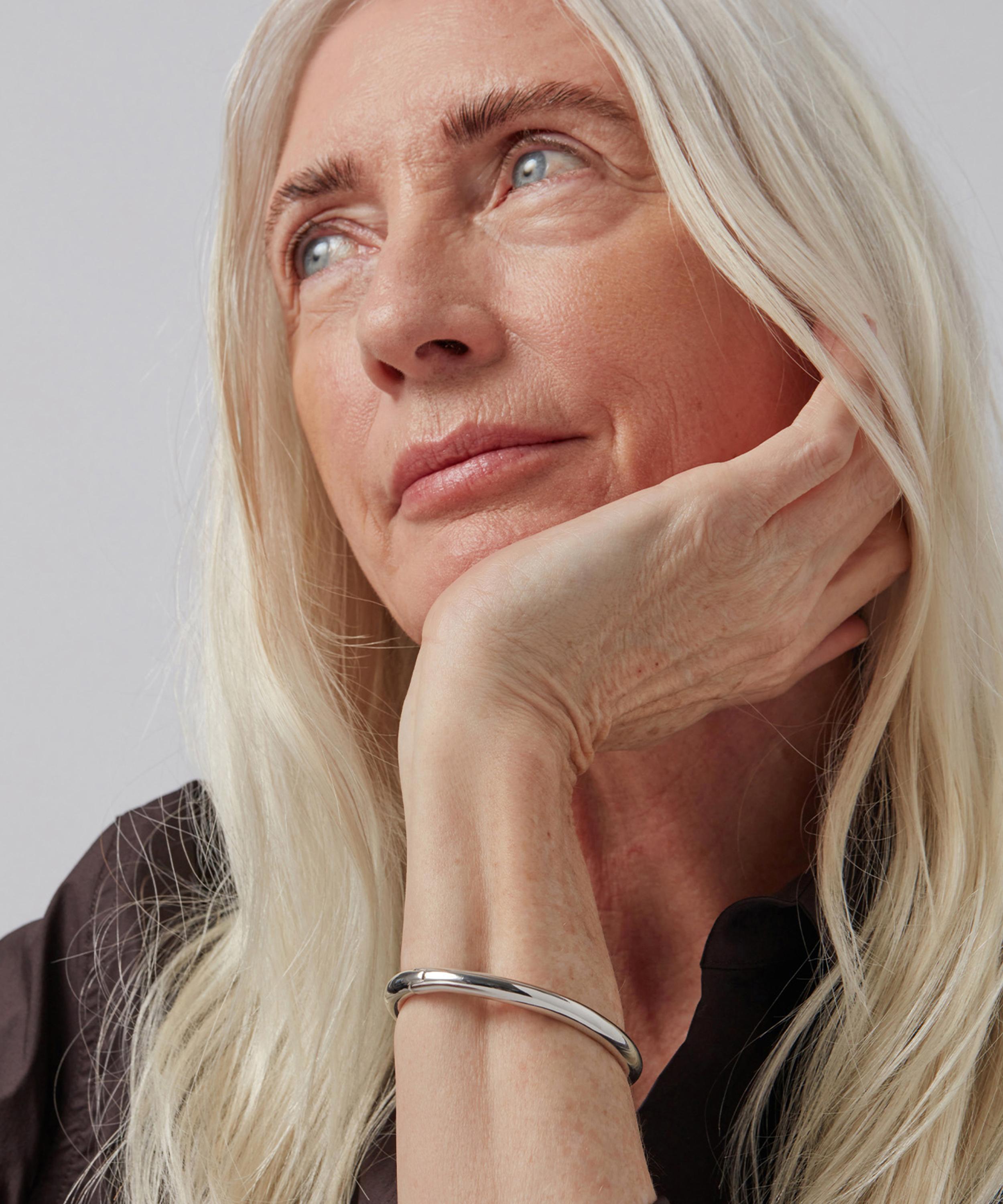 JENNY BIRD - Silver-Plated Gia Bangle Bracelet image number 1