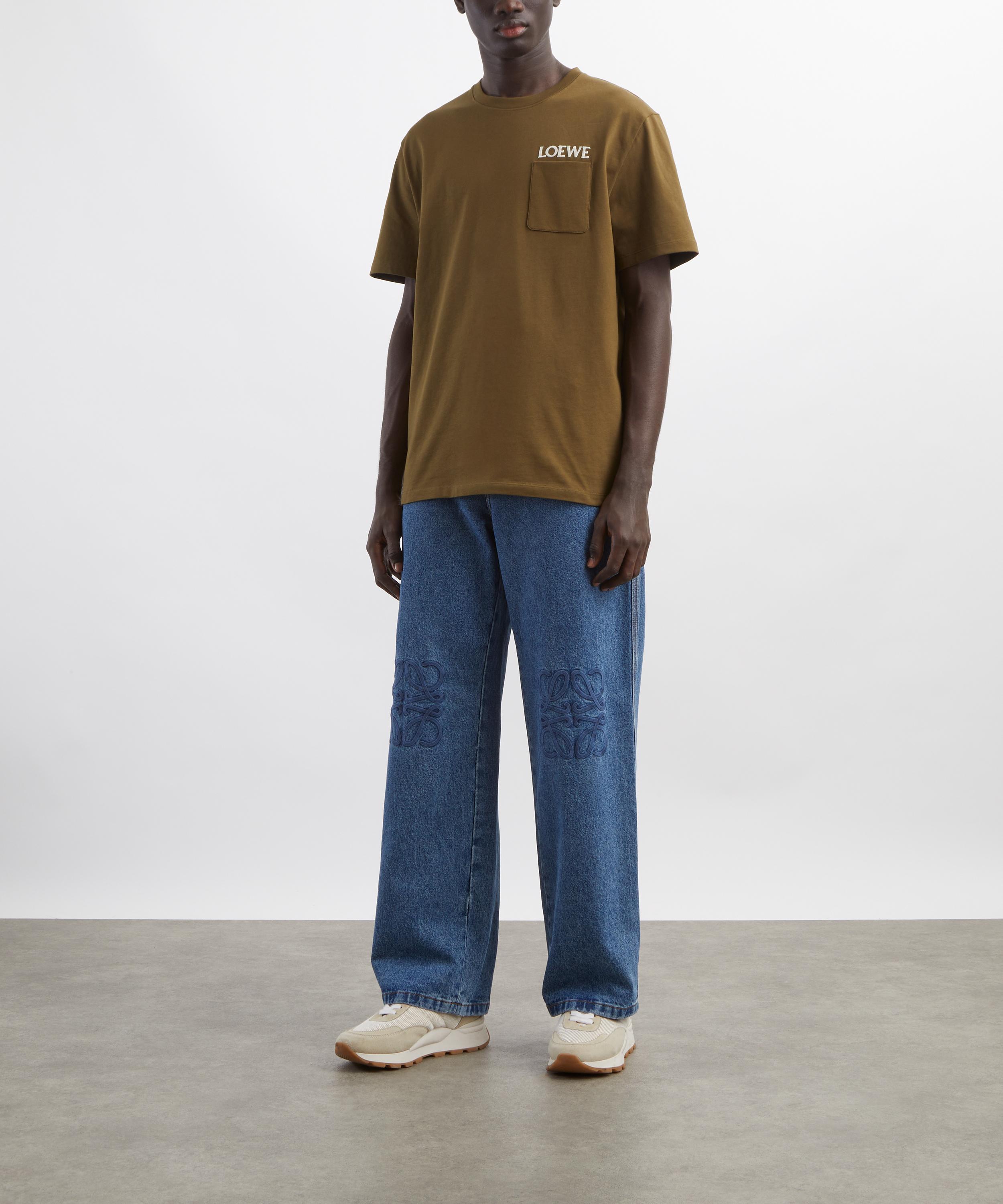 Loewe - Khaki Relaxed Fit T-Shirt image number 1