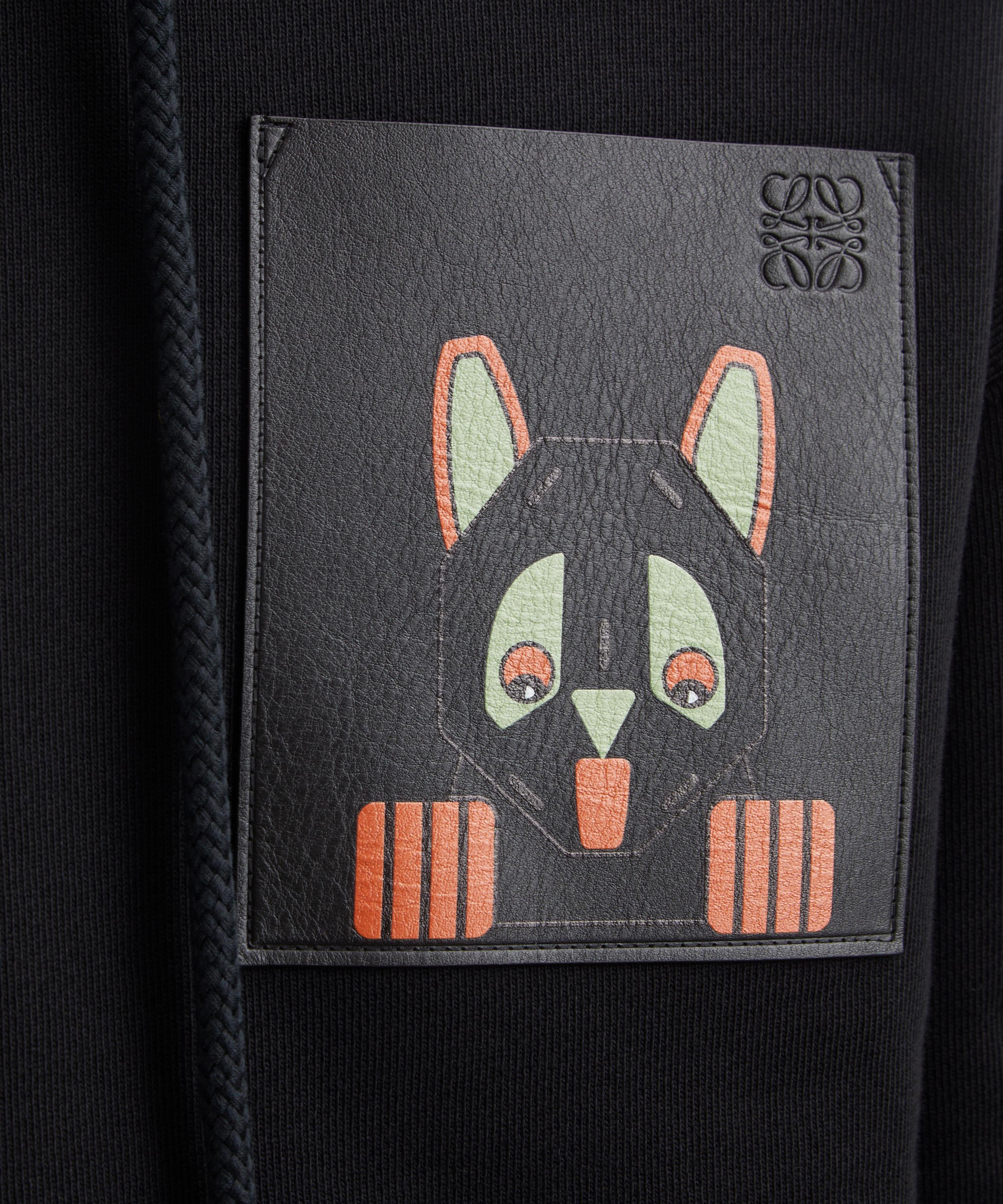 Loewe - Relaxed Fit Futurist Cat Hoodie image number 4