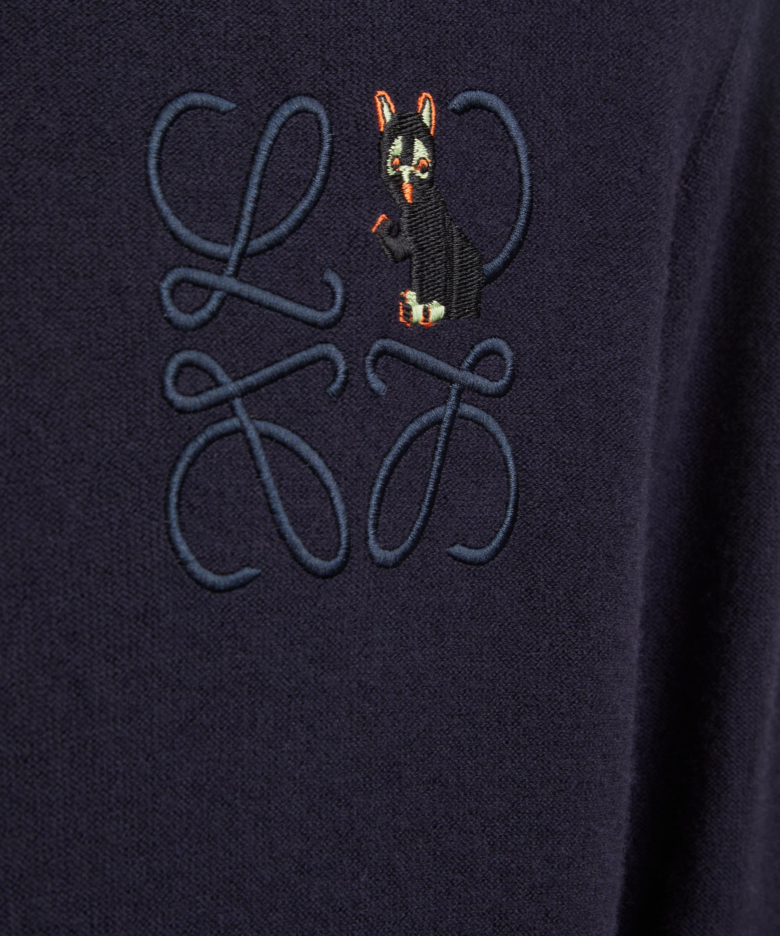 Loewe - Cat Anagram Wool Jumper image number 4