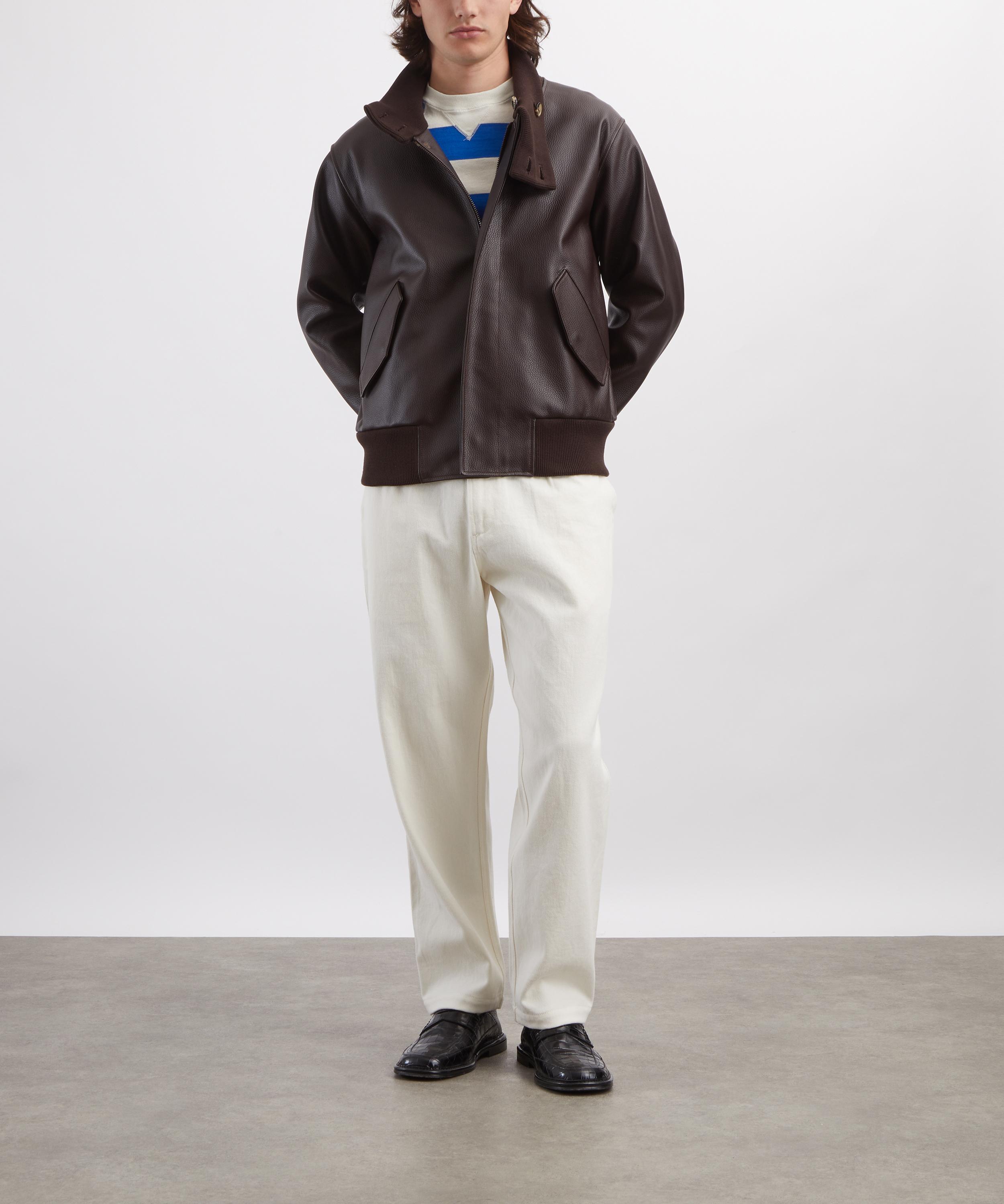 Loewe - Dark Brown Nappa Leather Jacket image number 1