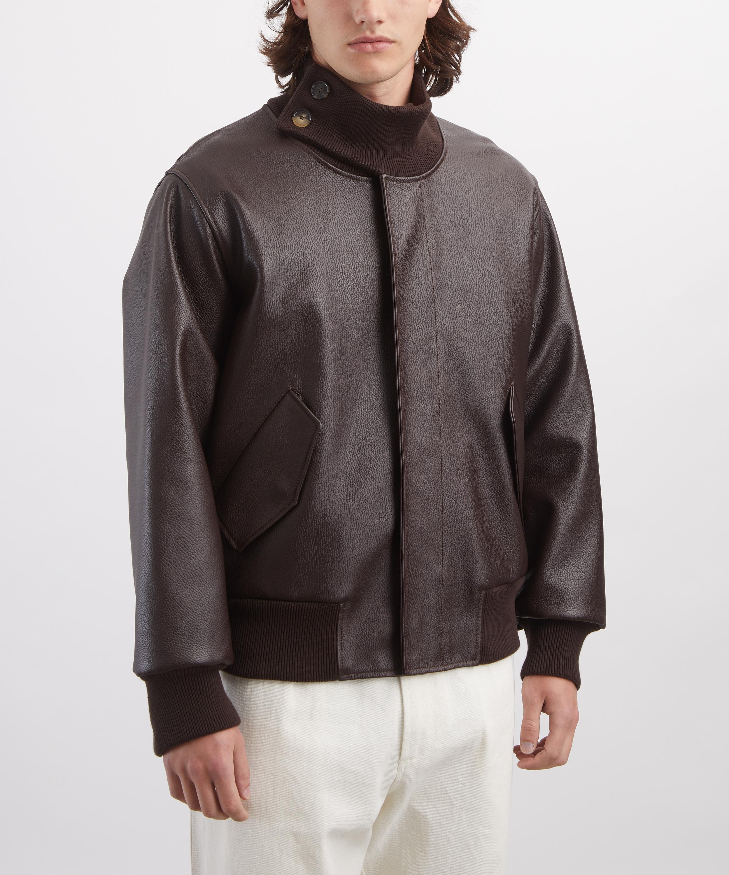 Loewe - Dark Brown Nappa Leather Jacket image number 2
