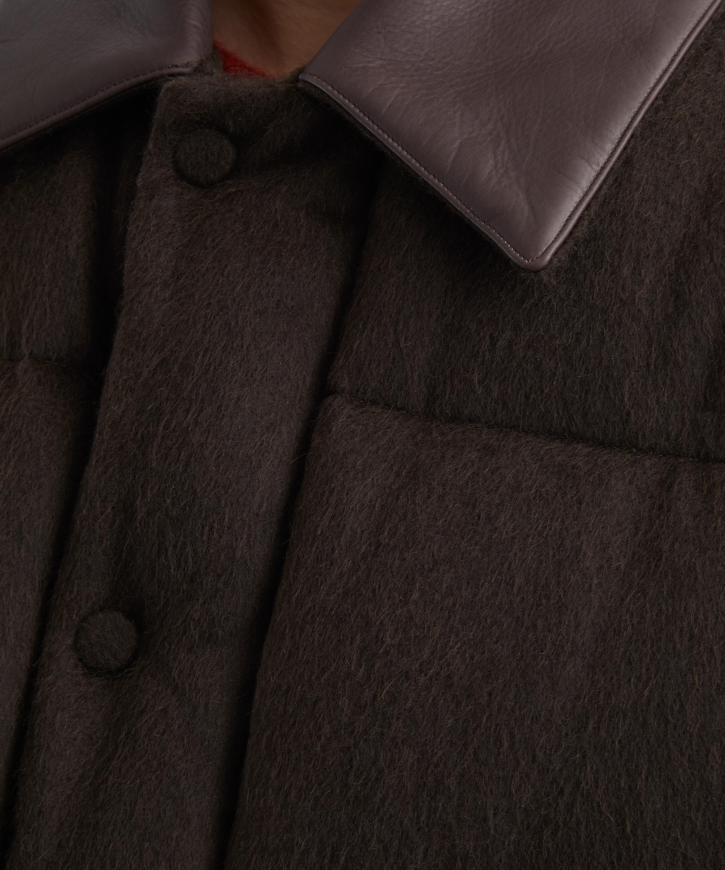 Auralee - Baby Camel Flannel Down Puffer Jacket image number 4