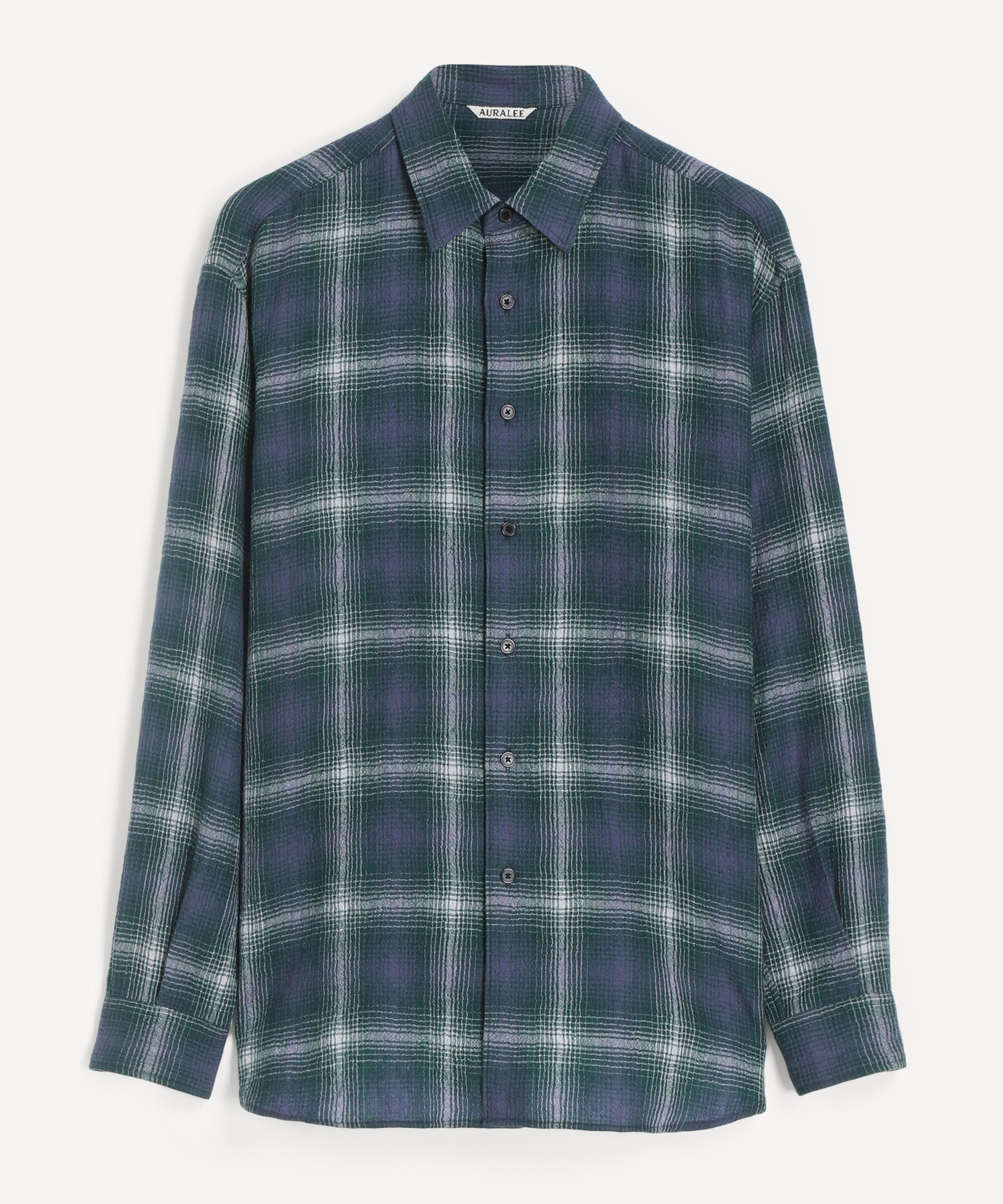 Auralee - Airy Wool Check Shirt