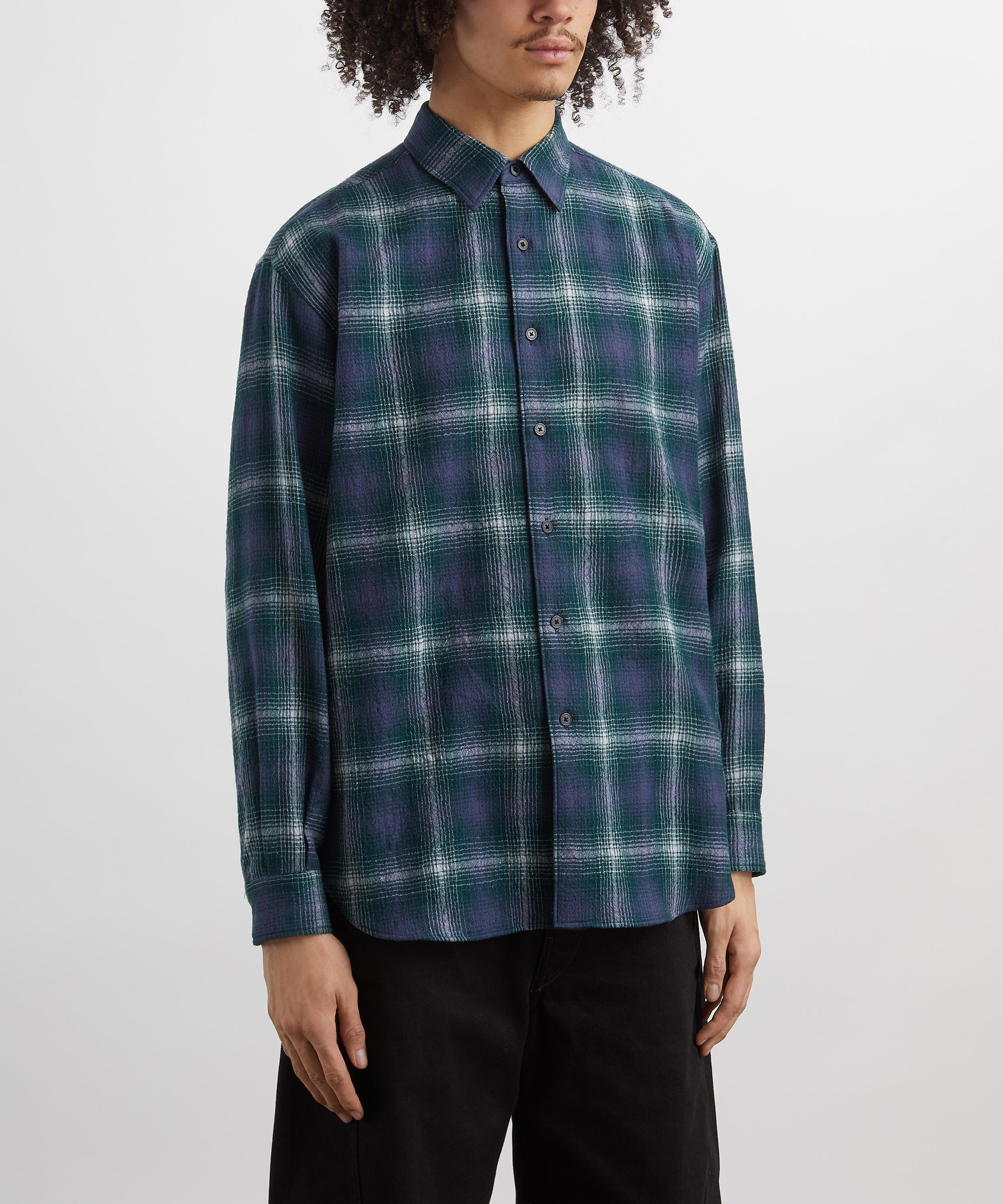 Auralee - Airy Wool Check Shirt image number 2
