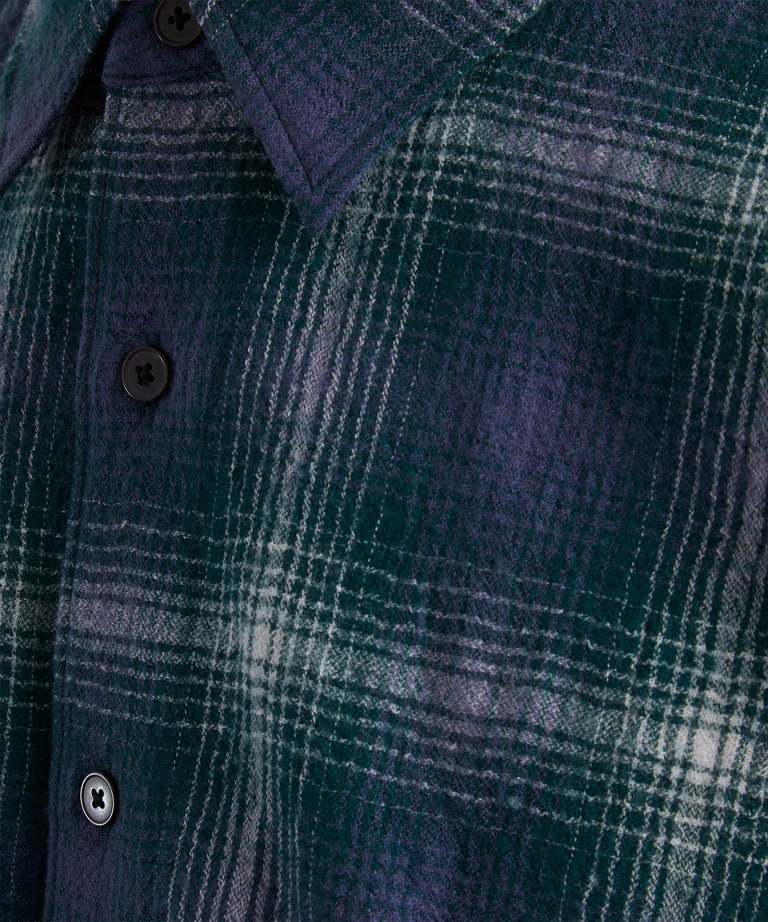 Auralee - Airy Wool Check Shirt image number 4