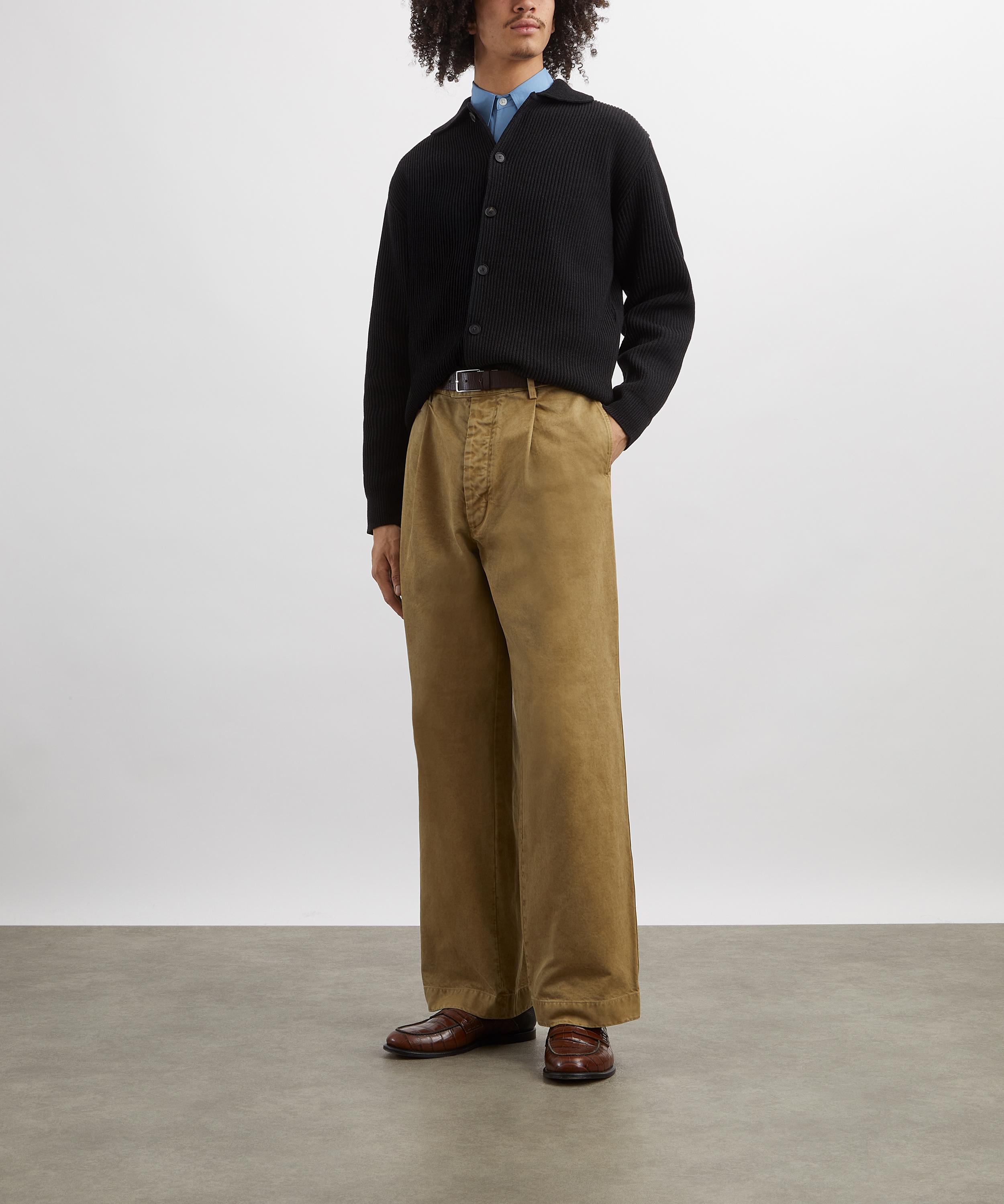 Auralee - Finx Chino One-Tuck Trousers image number 1