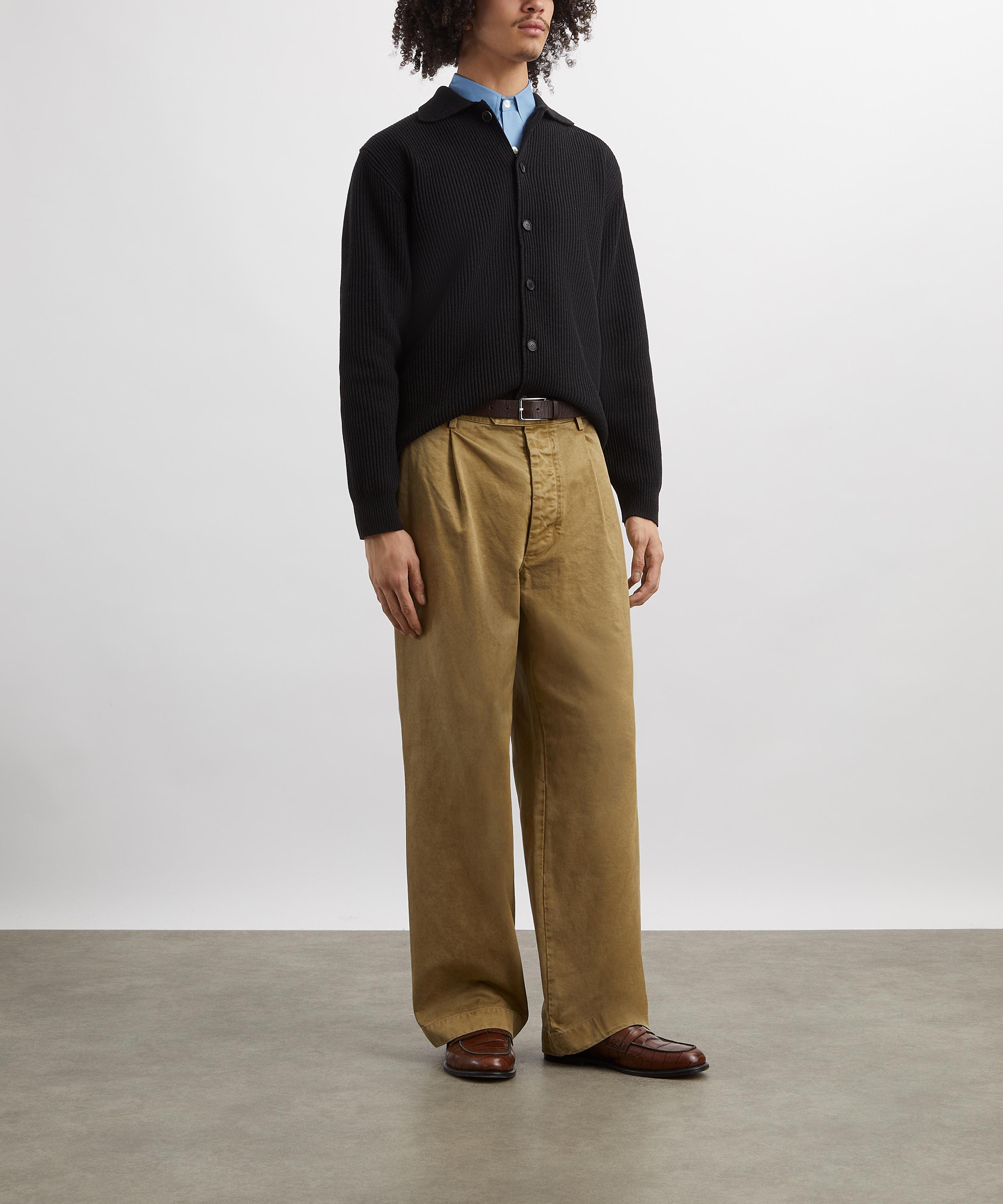 Auralee - Super-Fine Wool Rib-Knit Cardigan image number 1