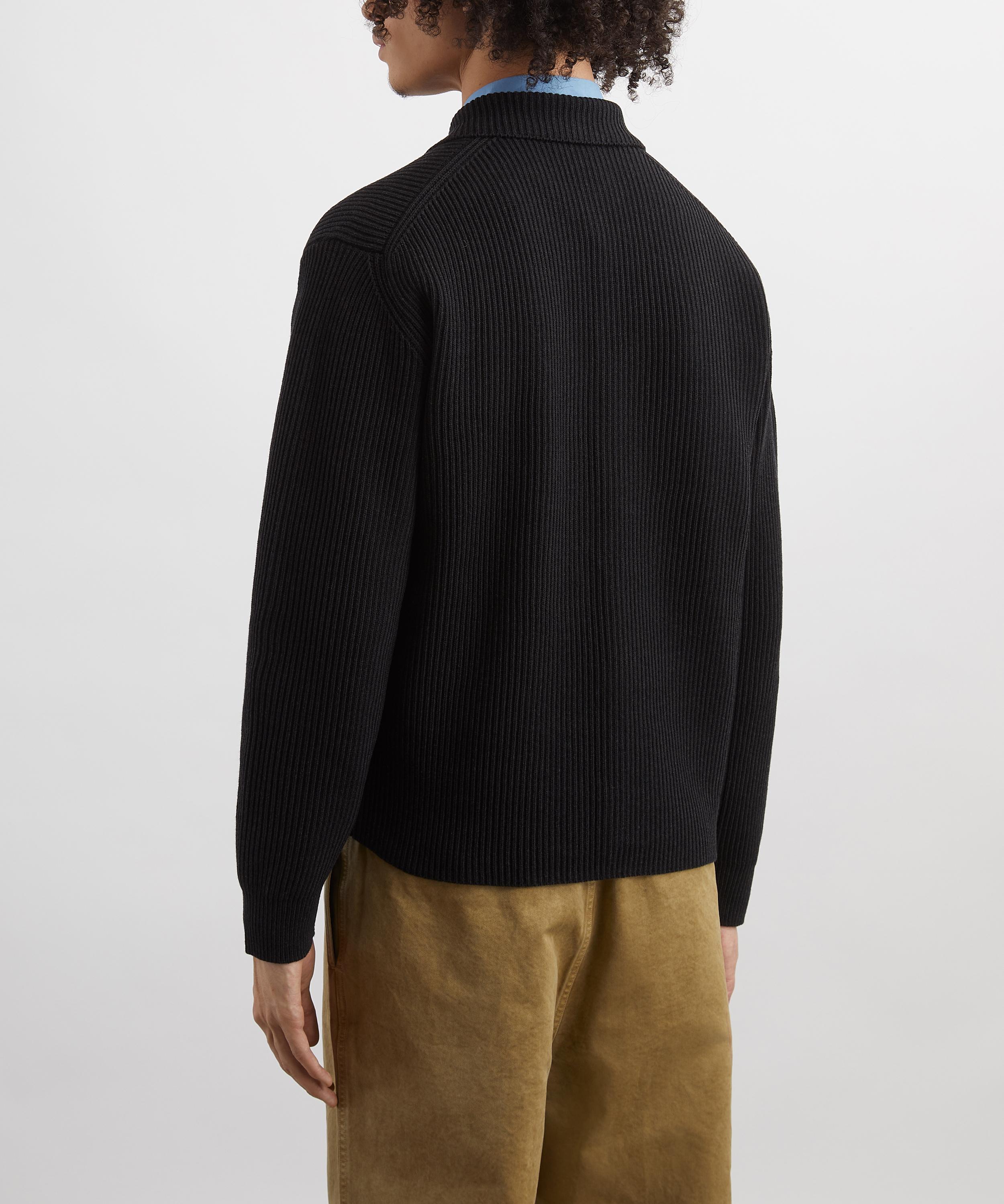 Auralee - Super-Fine Wool Rib-Knit Cardigan image number 3