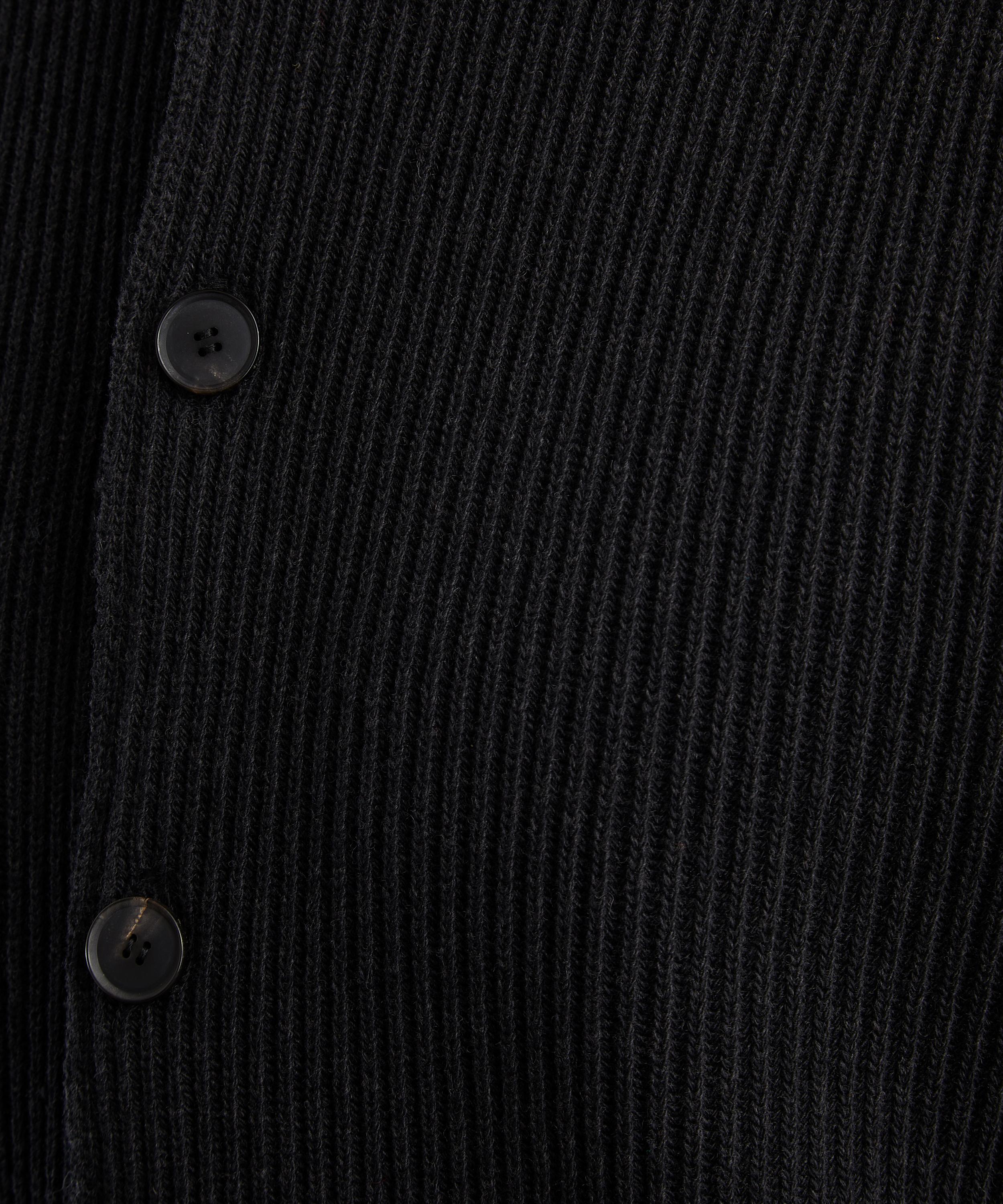 Auralee - Super-Fine Wool Rib-Knit Cardigan image number 4