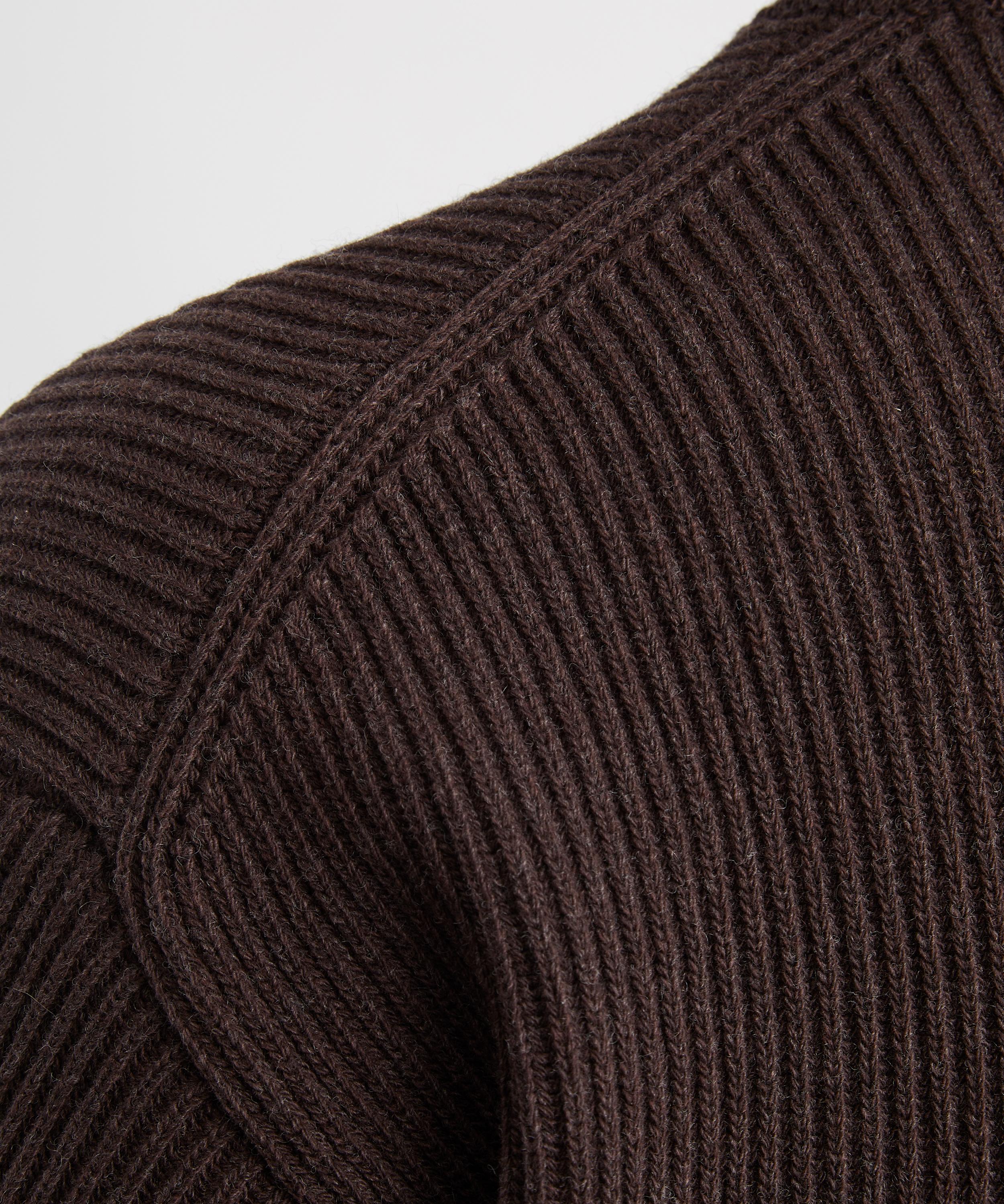 Auralee - Super-Fine Wool Rib-Knit Polo image number 4