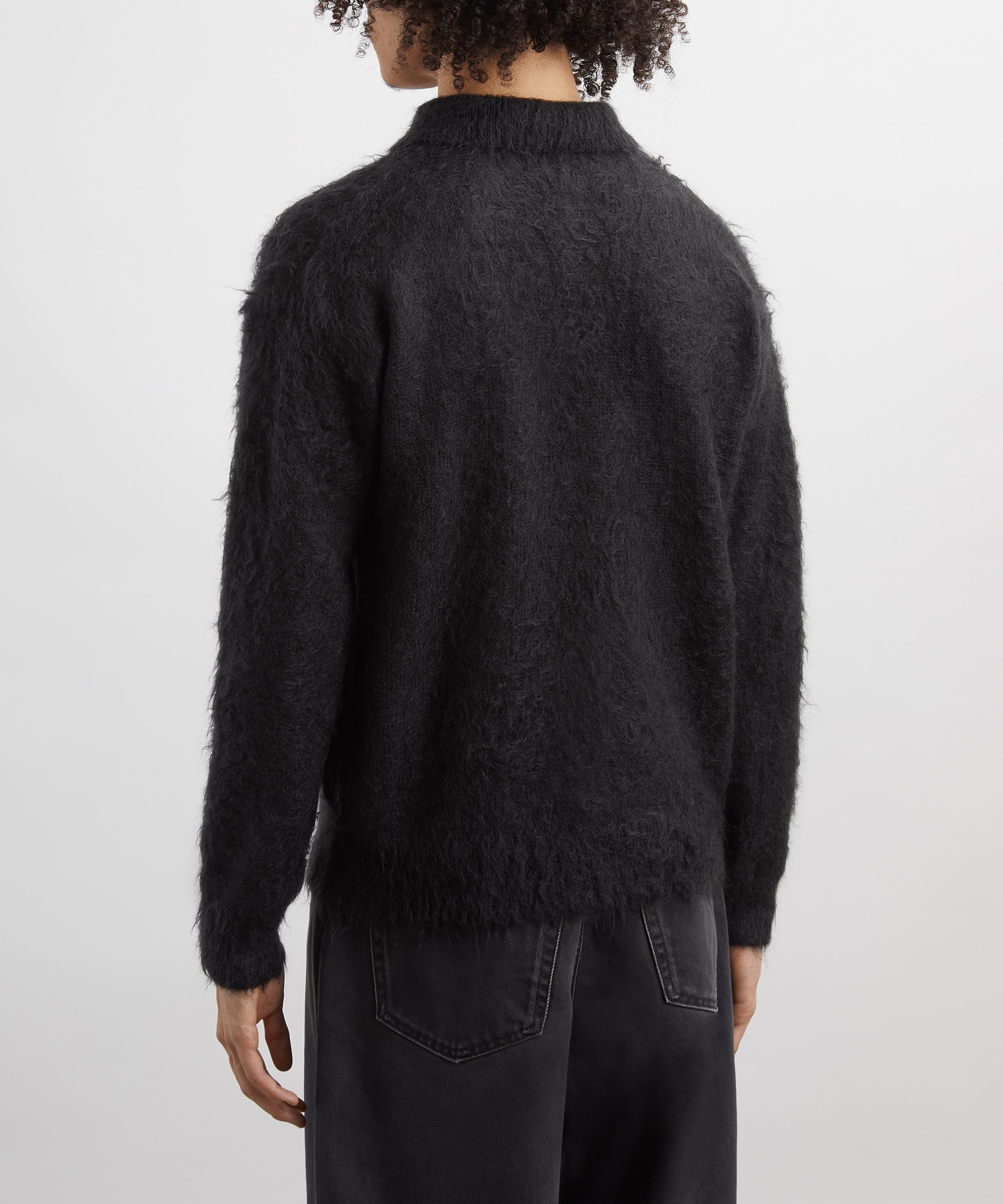 Auralee - Brushed Super Kid Mohair Knit Polo image number 3