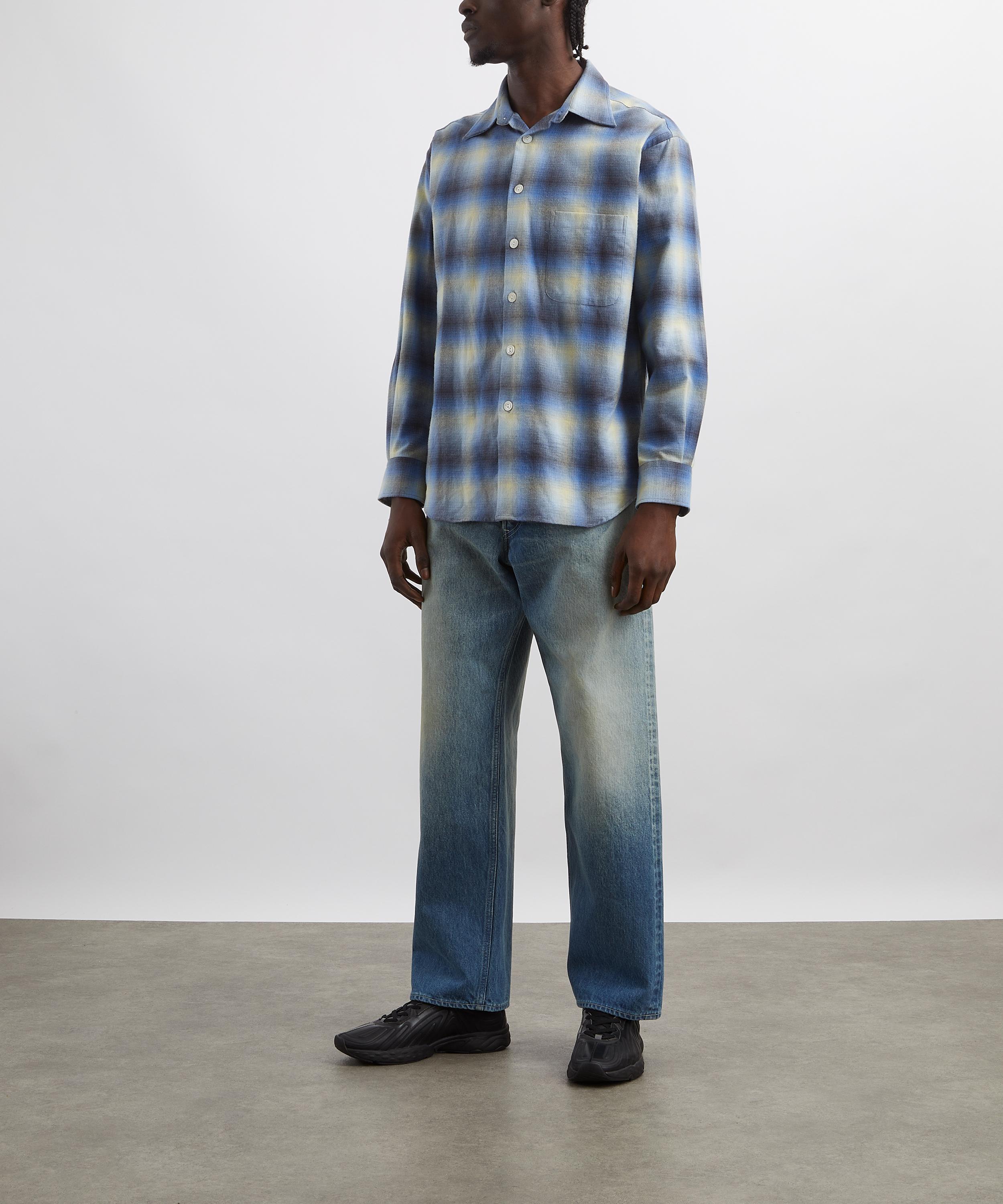Auralee - Selvedge Faded Heavy Denim Wide Jeans image number 1
