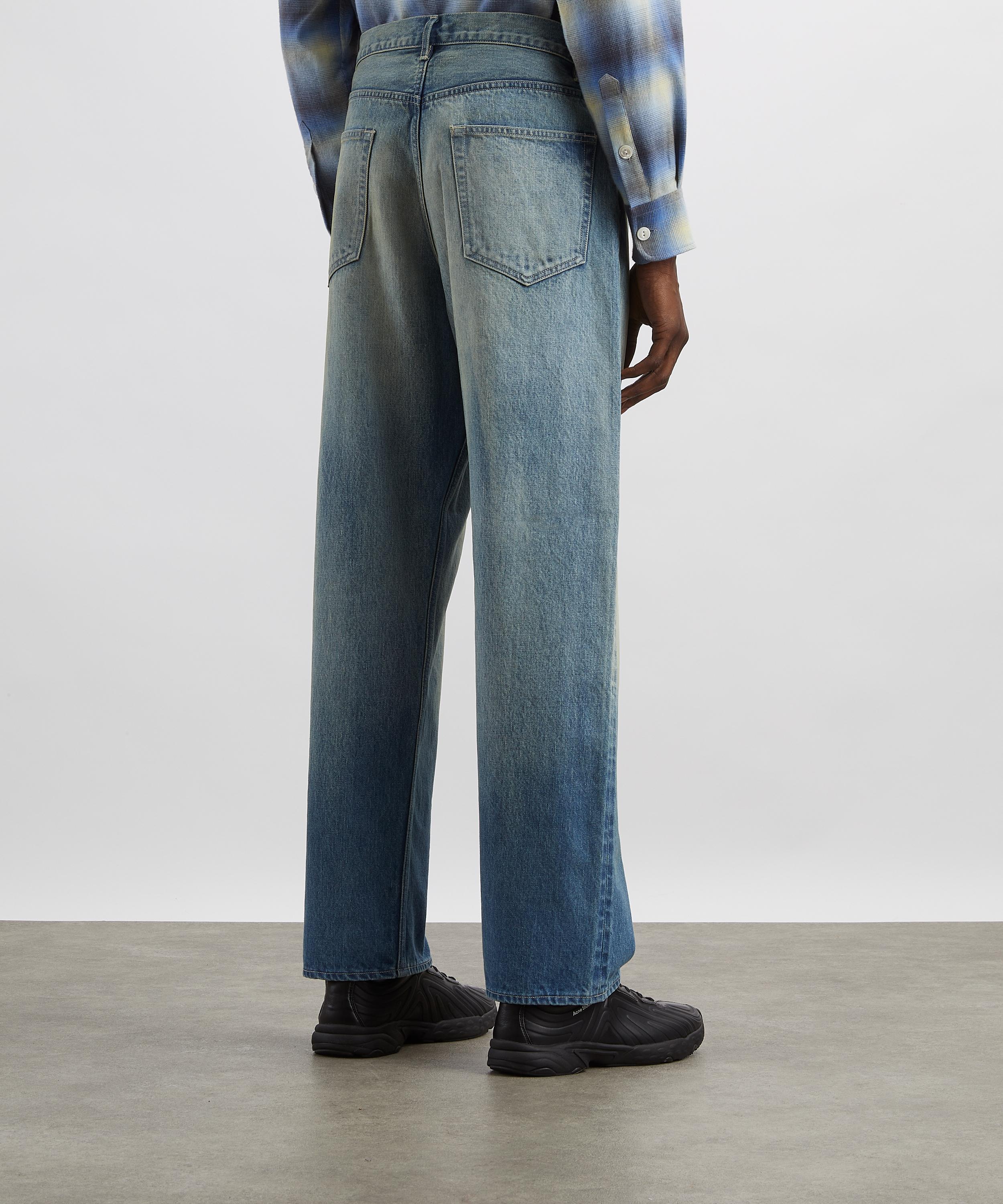 Auralee - Selvedge Faded Heavy Denim Wide Jeans image number 3