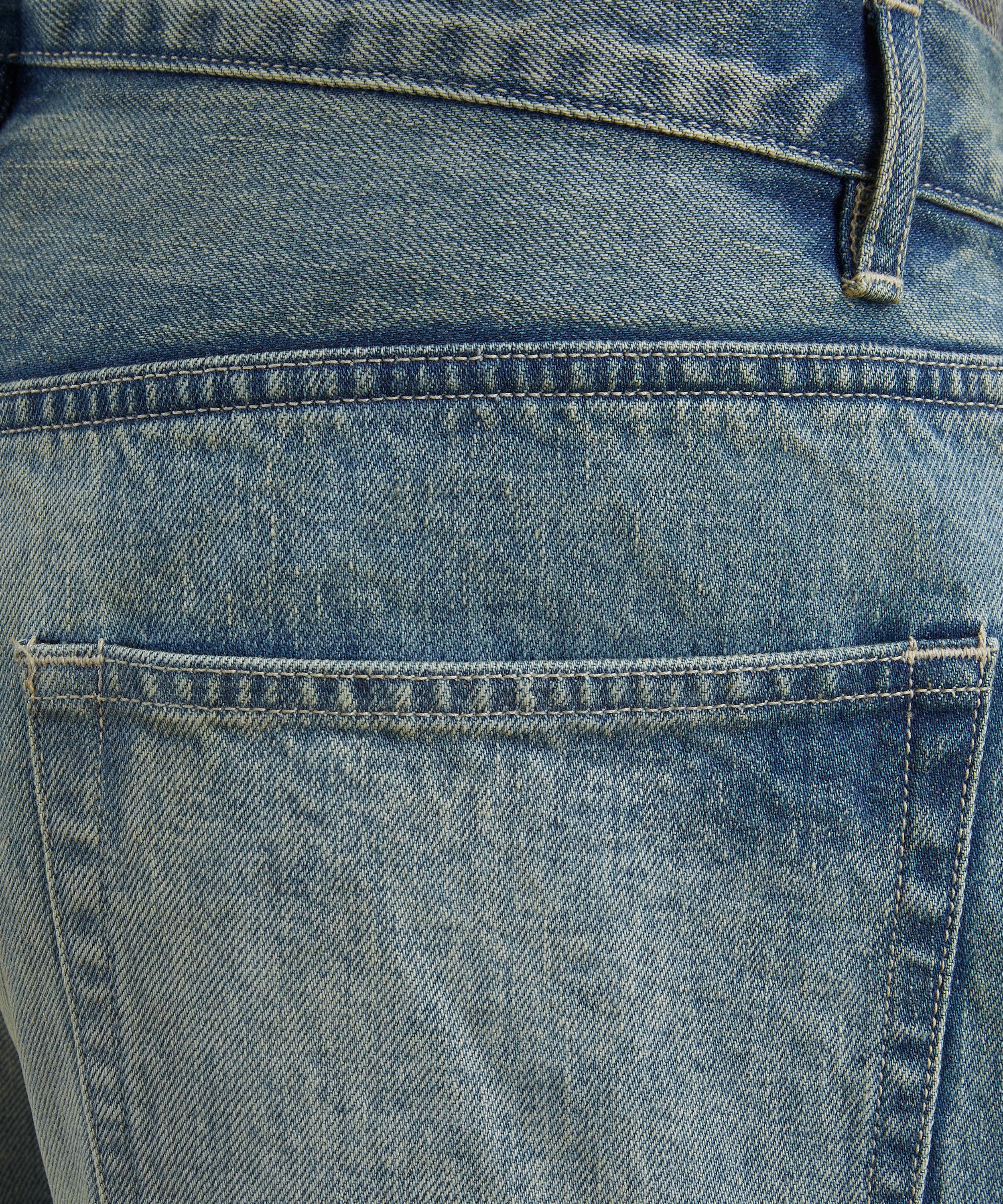 Auralee - Selvedge Faded Heavy Denim Wide Jeans image number 4