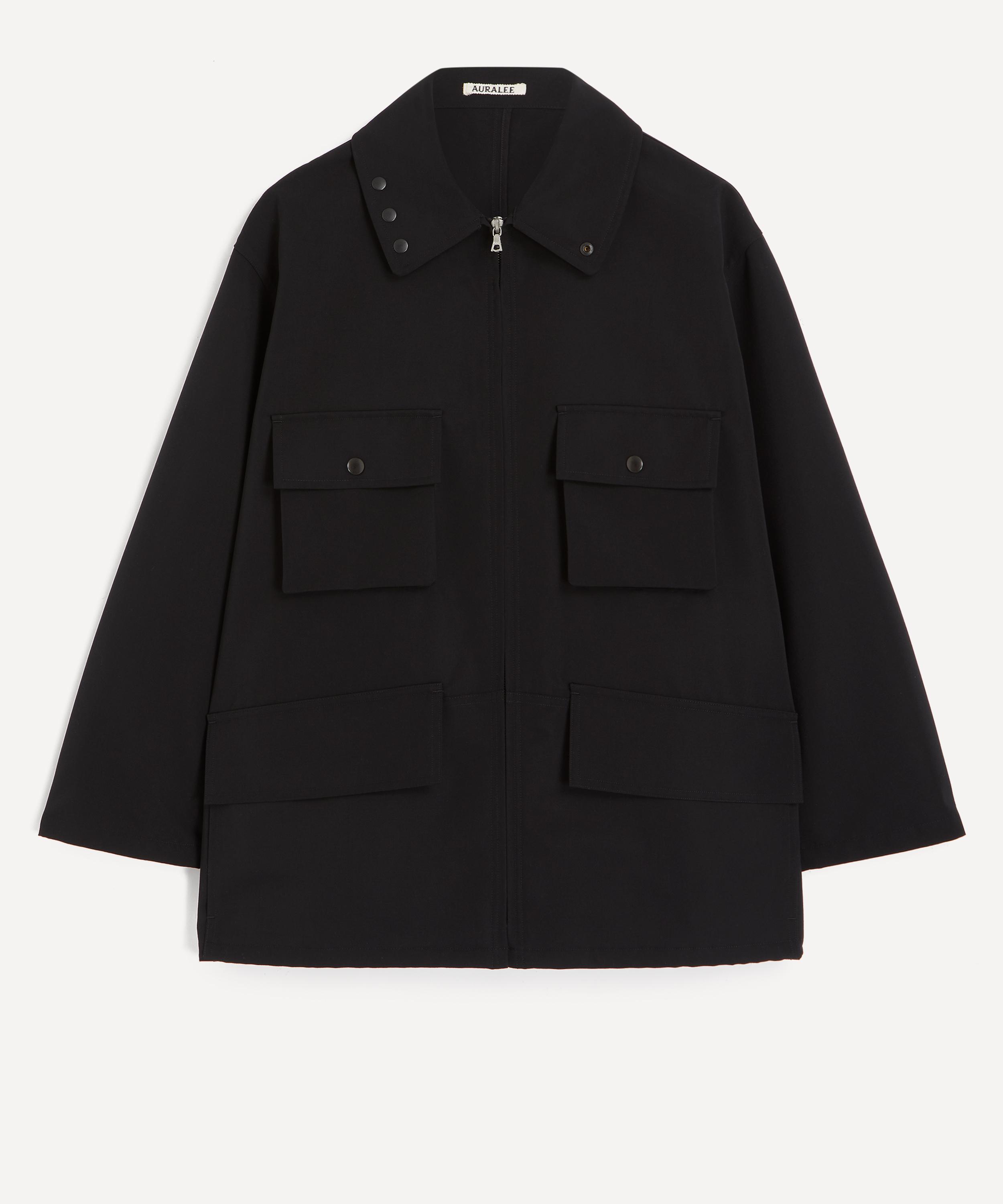Auralee - Black Wool Max Canvas Blouson Jacket