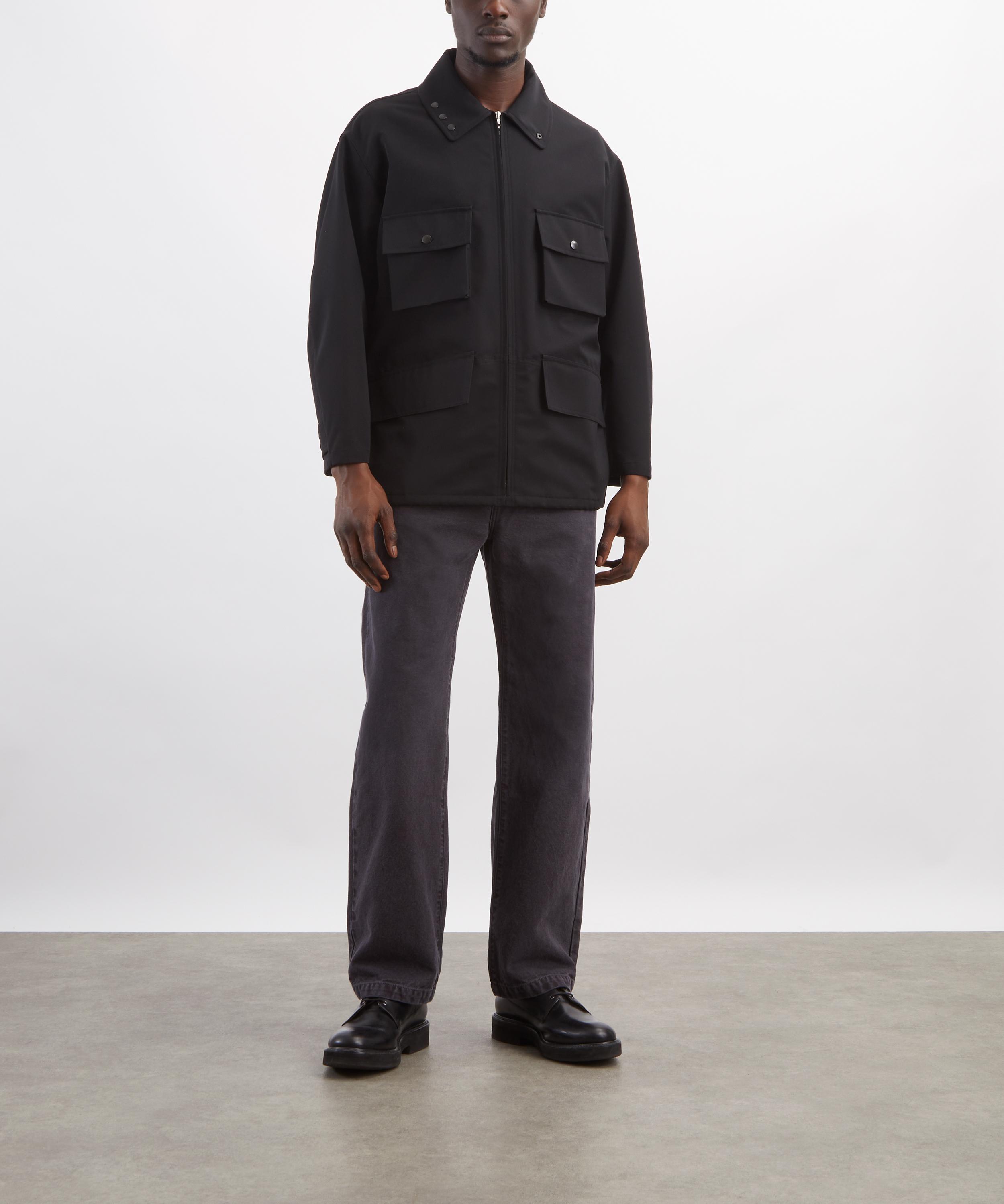 Auralee - Black Wool Max Canvas Blouson Jacket image number 1