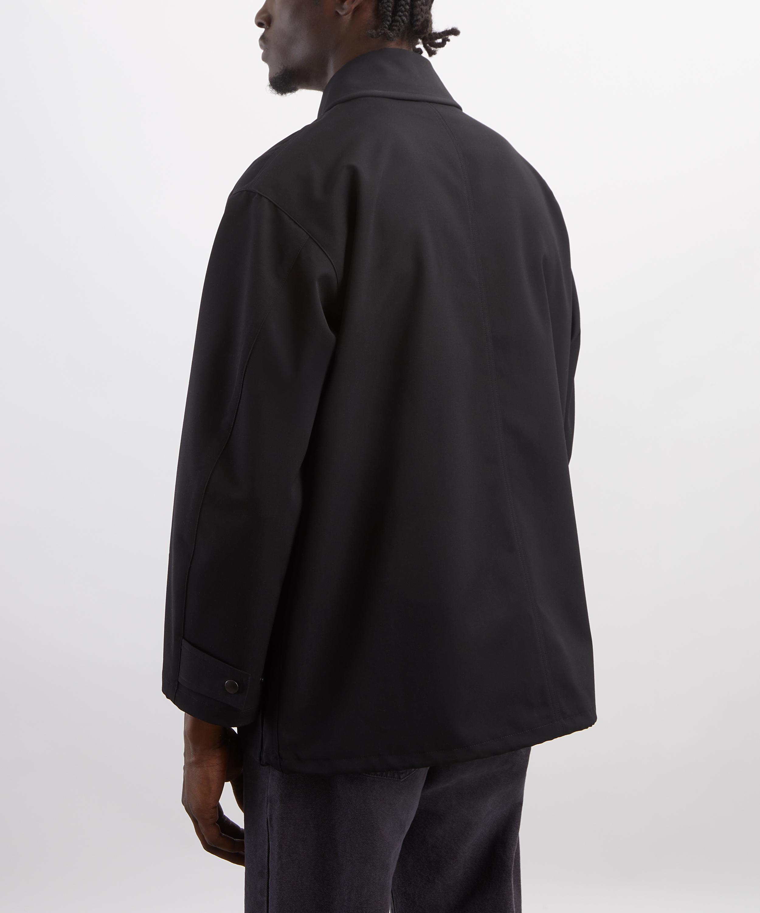 Auralee - Black Wool Max Canvas Blouson Jacket image number 3