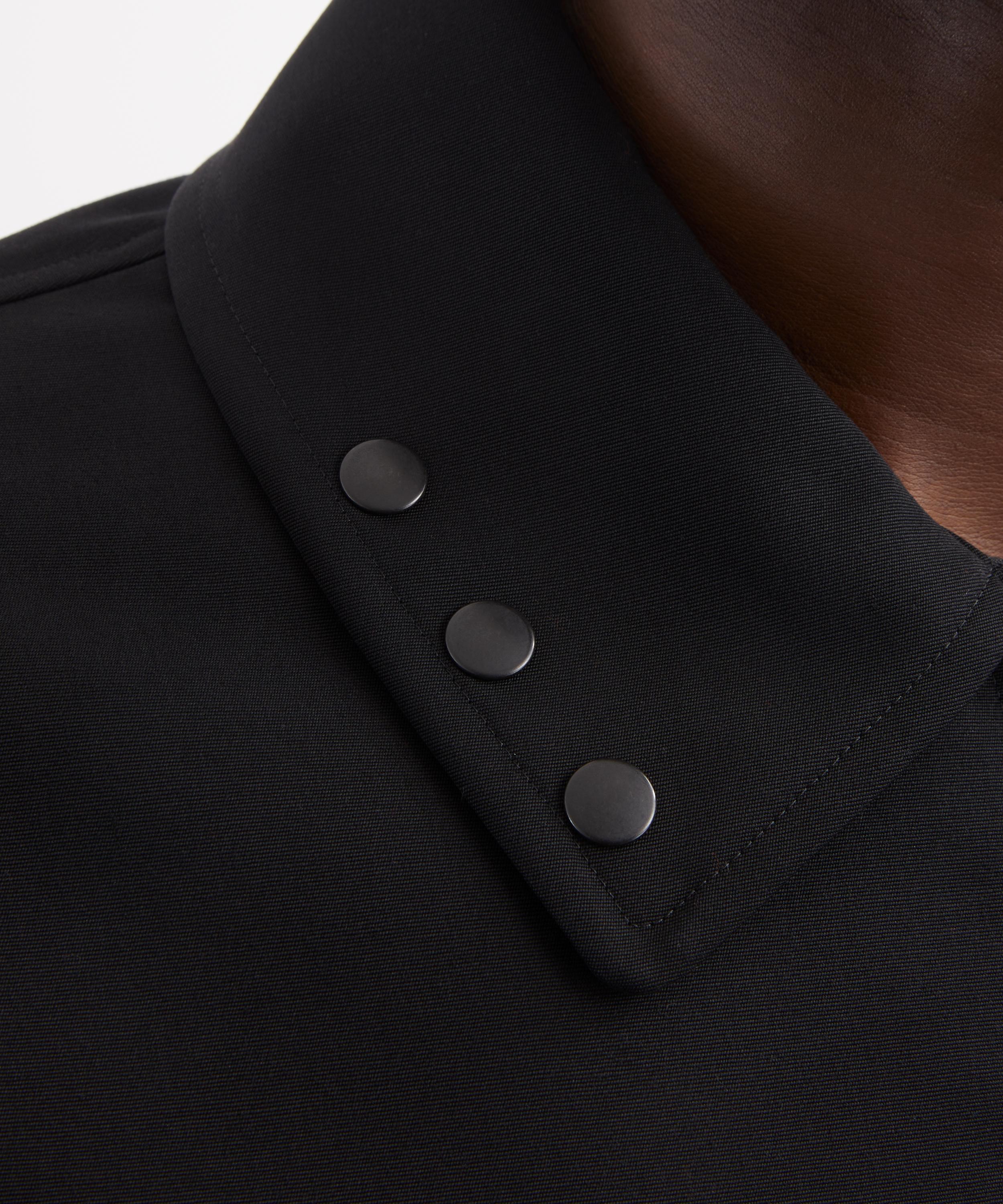 Auralee - Black Wool Max Canvas Blouson Jacket image number 4