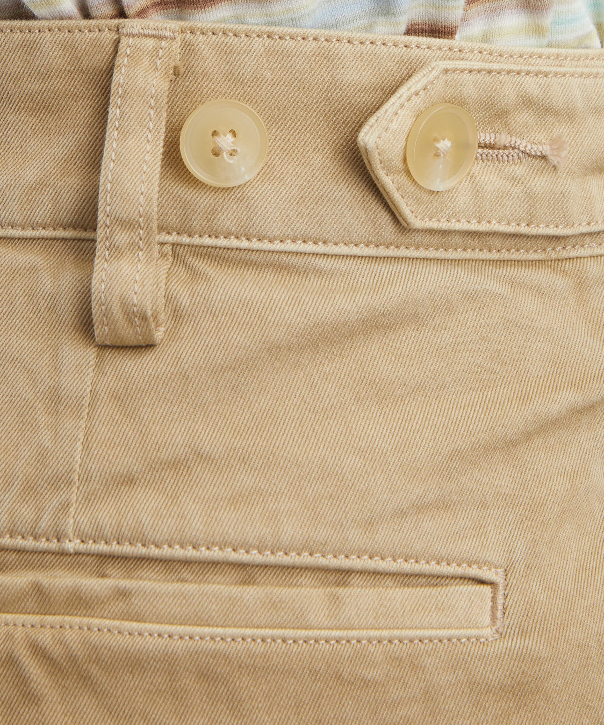 Auralee - Beige Garment-Dyed Finx Wide-Leg Chinos image number 4