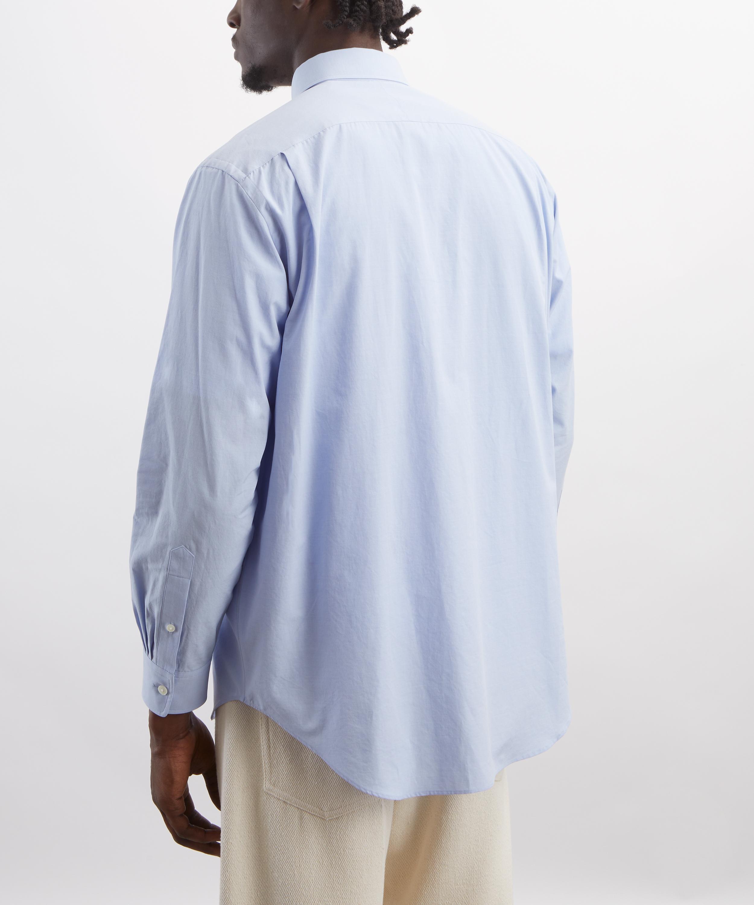 Auralee - Blue Washed Finx Weather Chambray Shirt image number 3