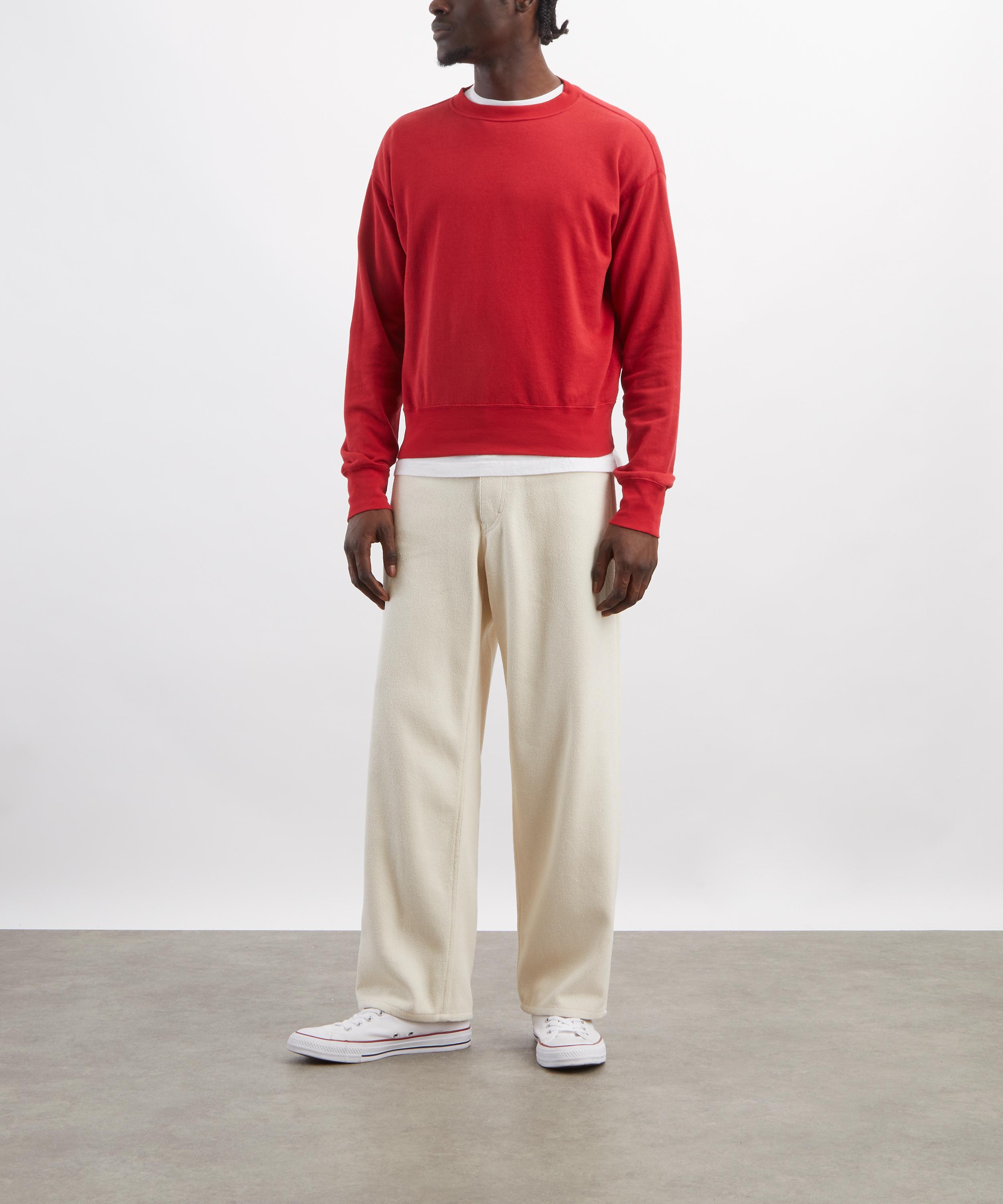 Auralee - Red High Twist Light Jumper image number 1