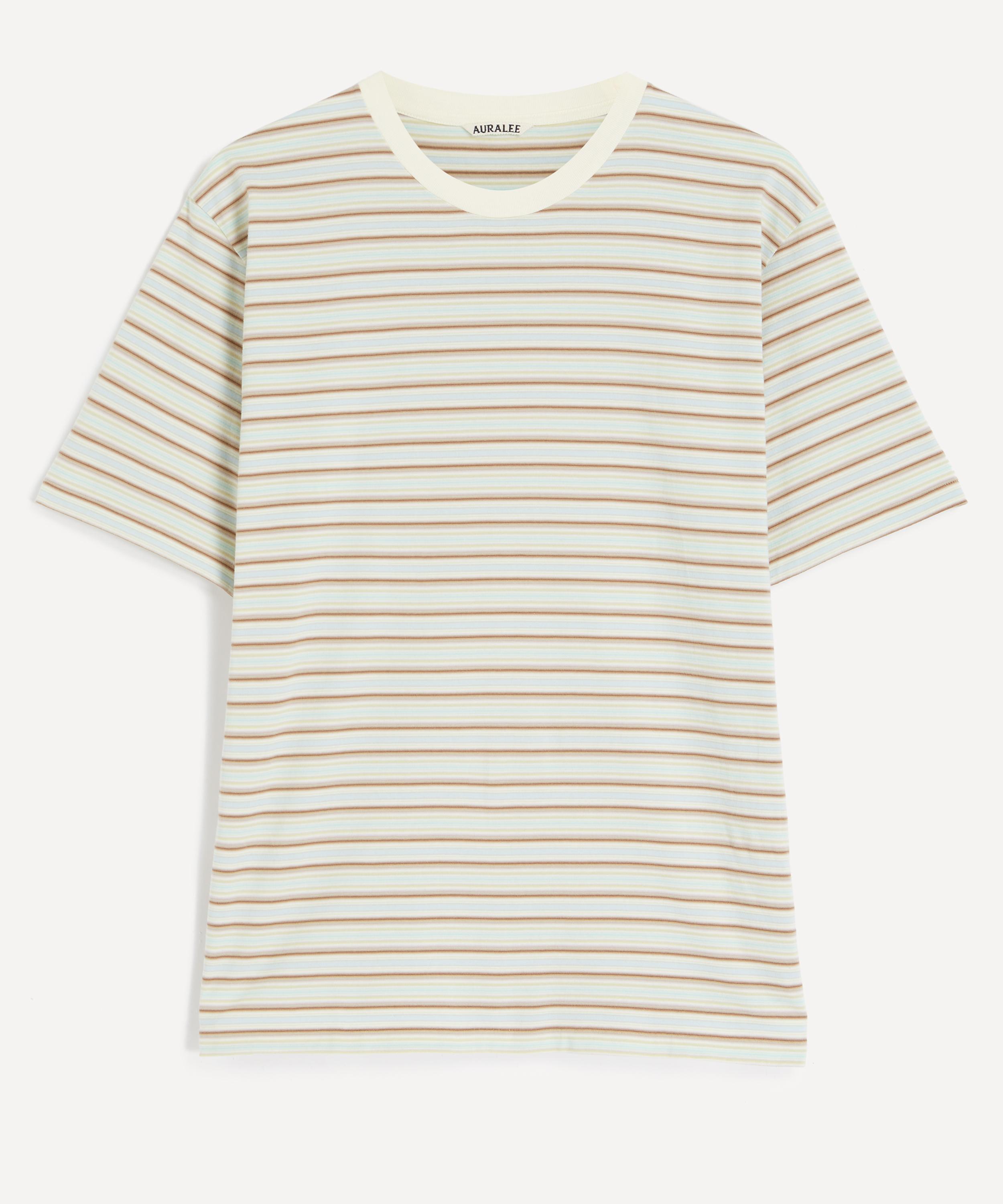 Auralee - Gradient Stripe Jersey Knit T-Shirt