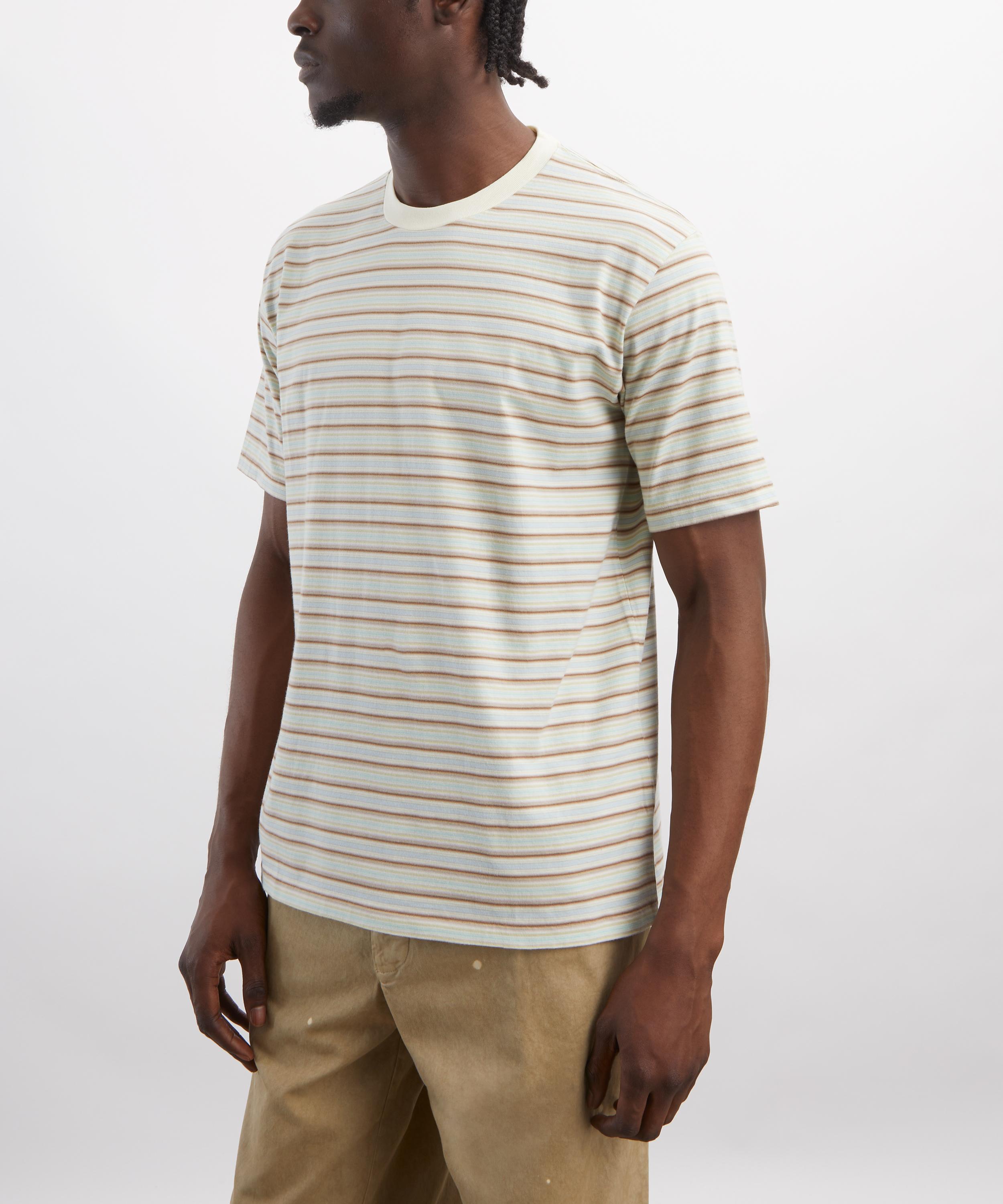 Auralee - Gradient Stripe Jersey Knit T-Shirt image number 2
