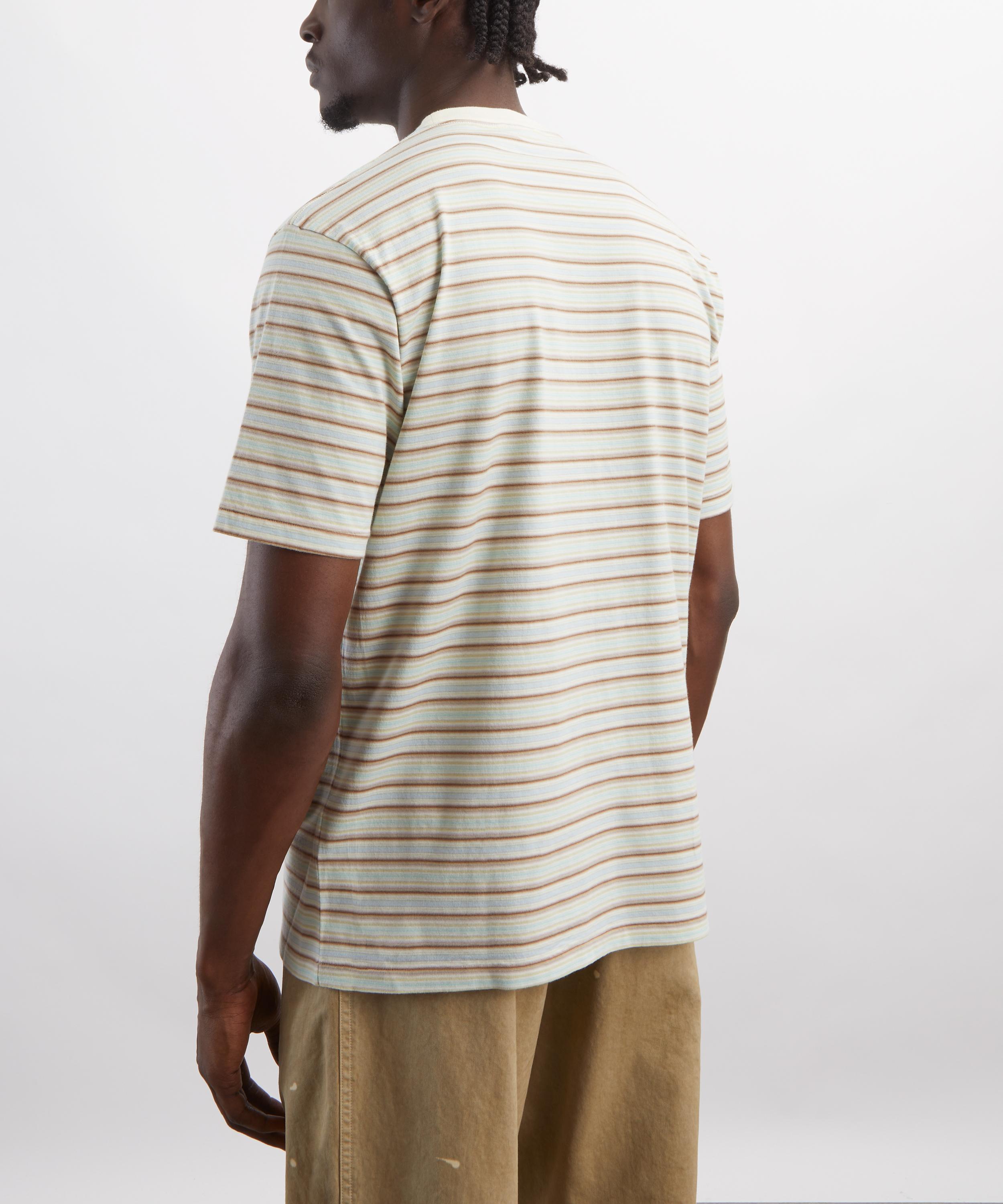 Auralee - Gradient Stripe Jersey Knit T-Shirt image number 3