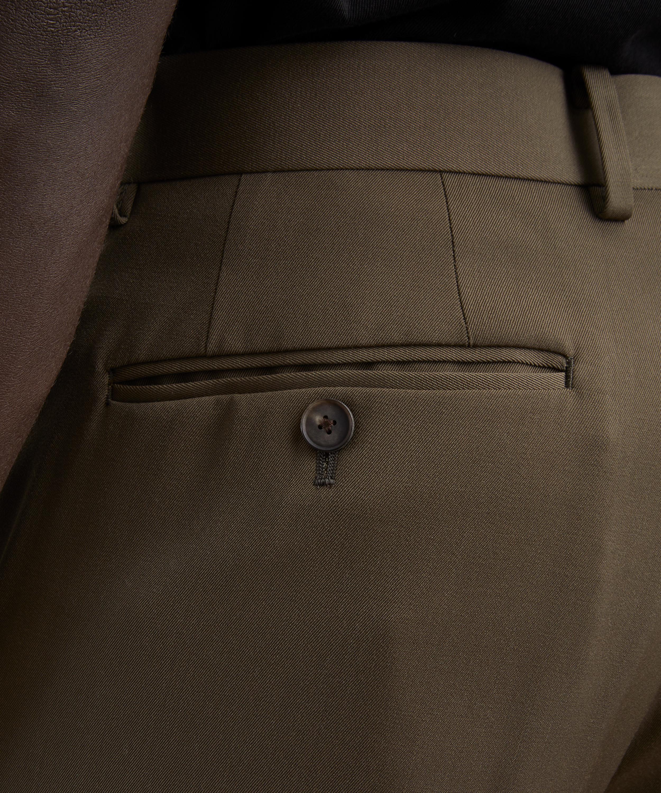 Auralee - Light Wool Gabardine Slack Trousers image number 4