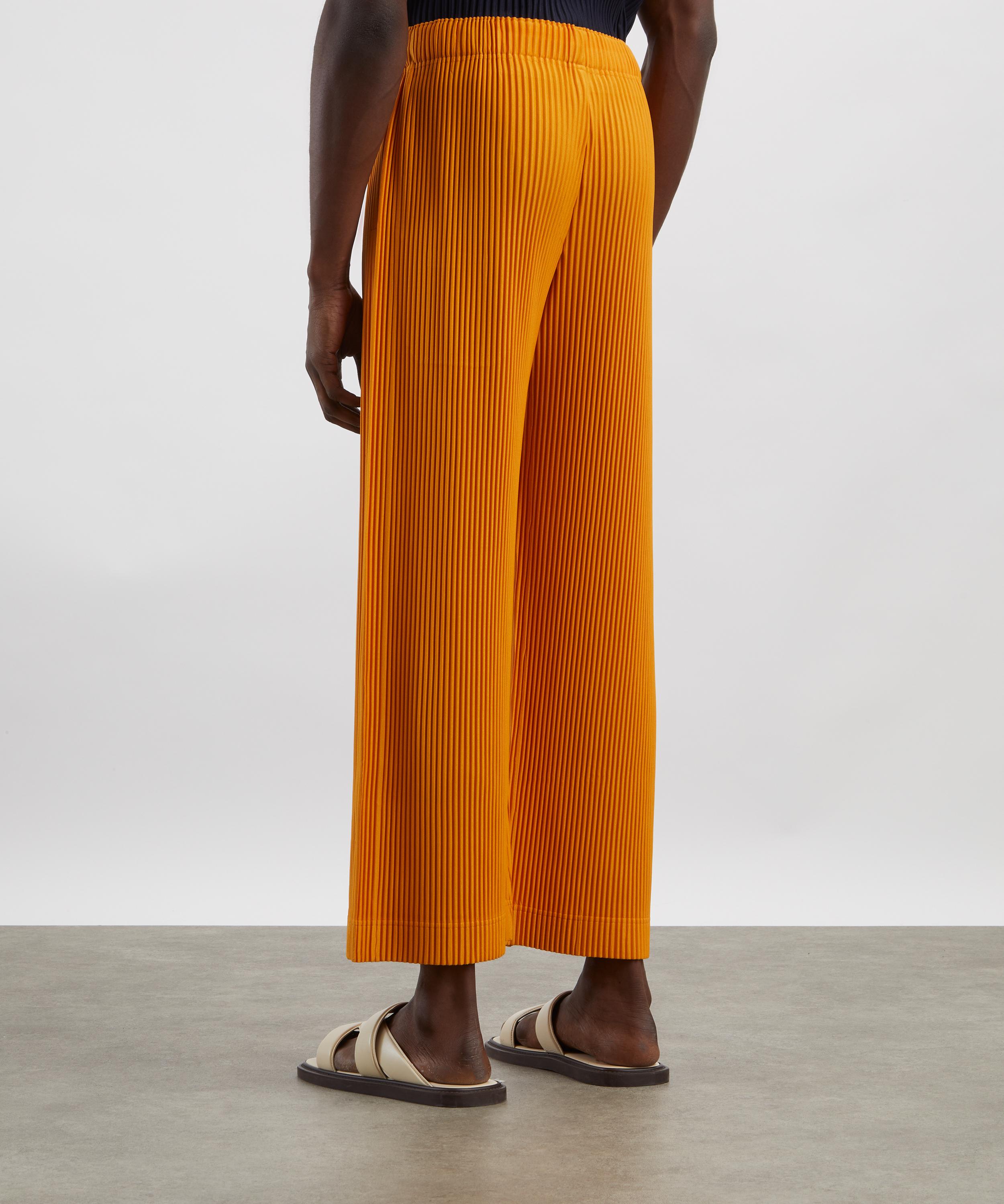 HOMME PLISSÉ ISSEY MIYAKE - MONTHLY COLOURS October Pleated Straight Leg Trousers image number 3