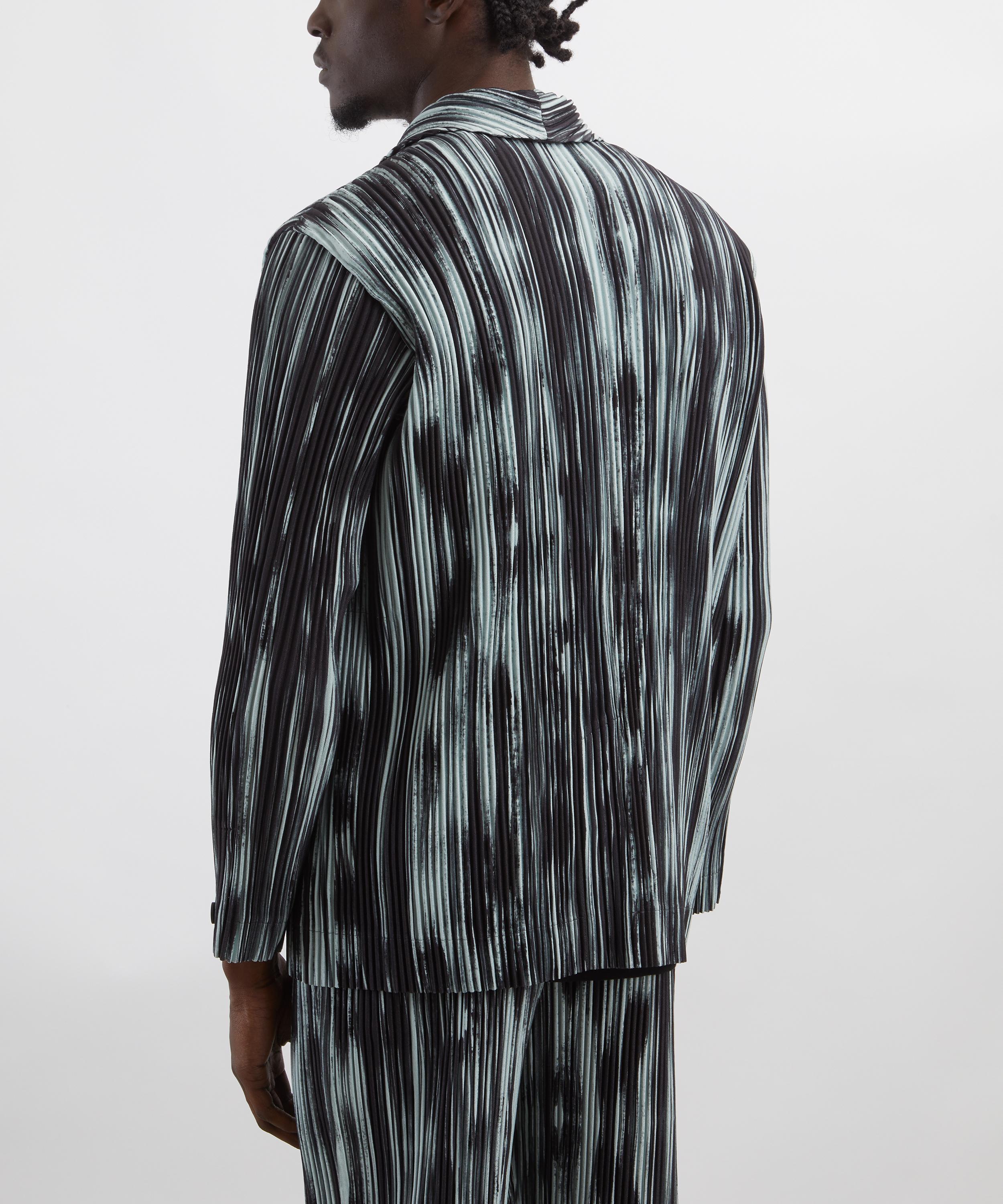 HOMME PLISSÉ ISSEY MIYAKE - BRUSHSTROKE STRIPE Pleated Jacket image number 3