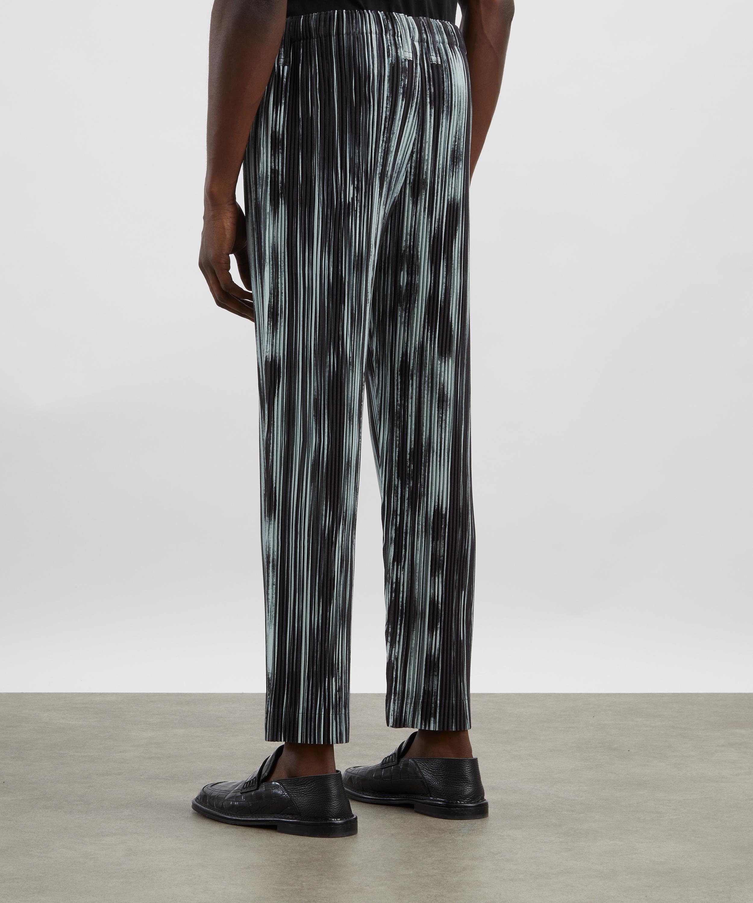 HOMME PLISSÉ ISSEY MIYAKE - BRUSHSTROKE STRIPE Pleated Trousers image number 3