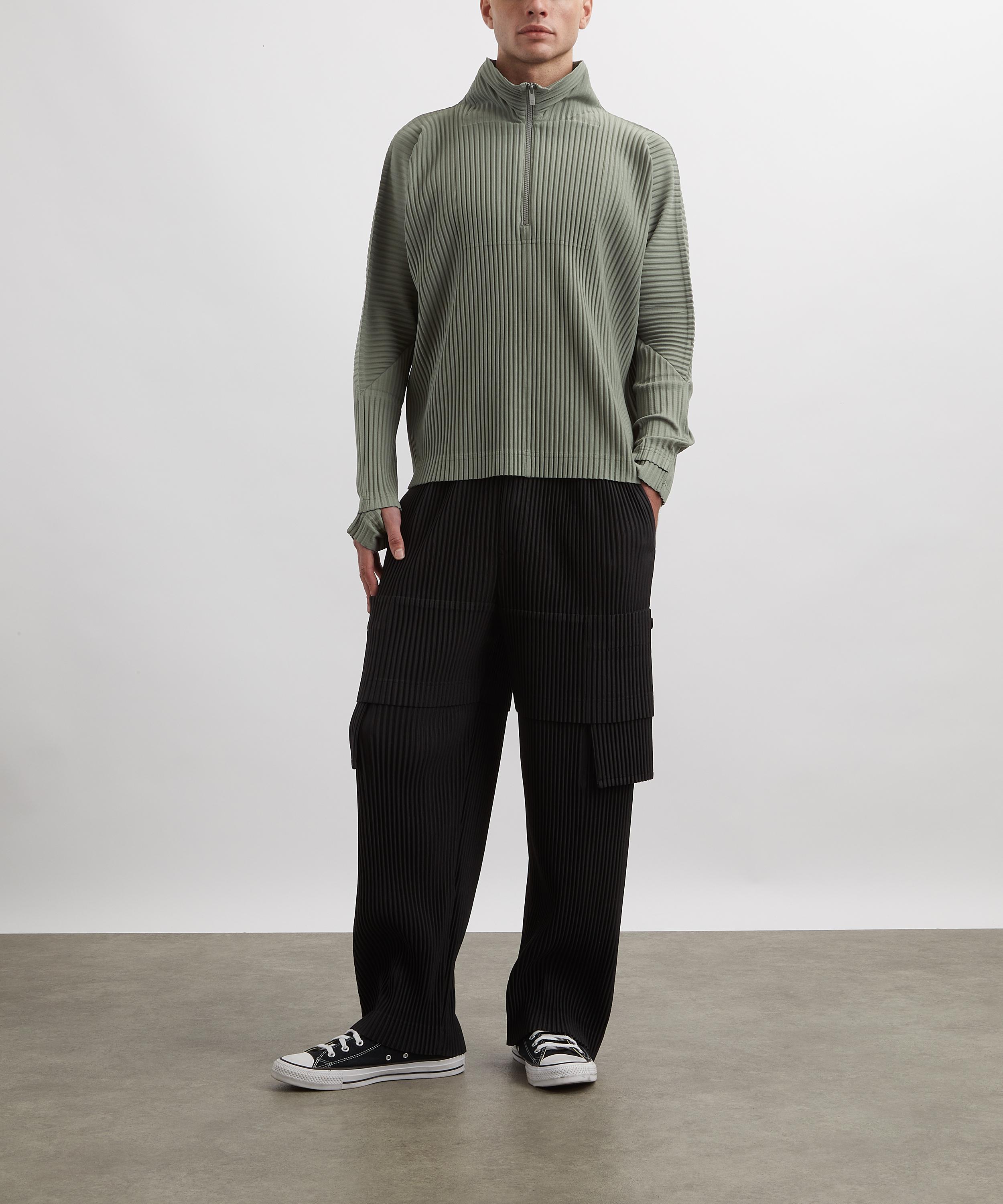 HOMME PLISSÉ ISSEY MIYAKE - Pleated Half Zip Top image number 1