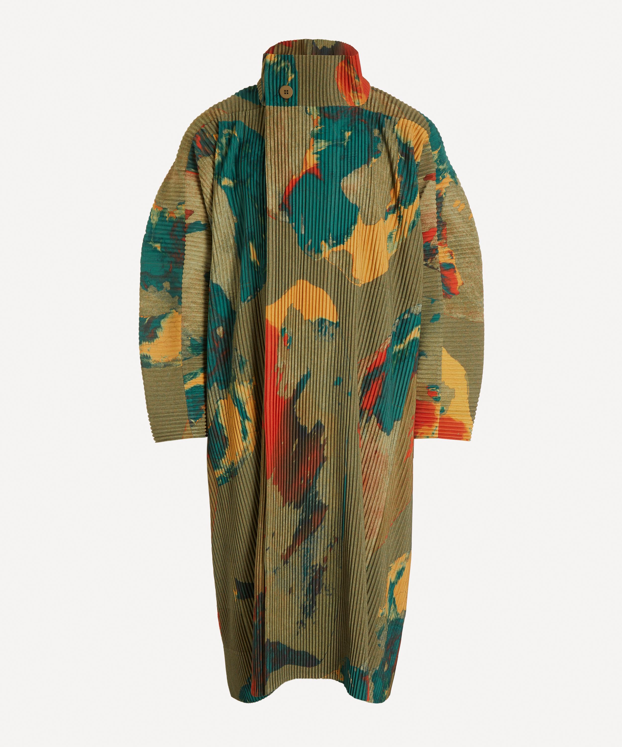 HOMME PLISS&Eacute; ISSEY MIYAKE - PAINTED STONE Pleated Coat