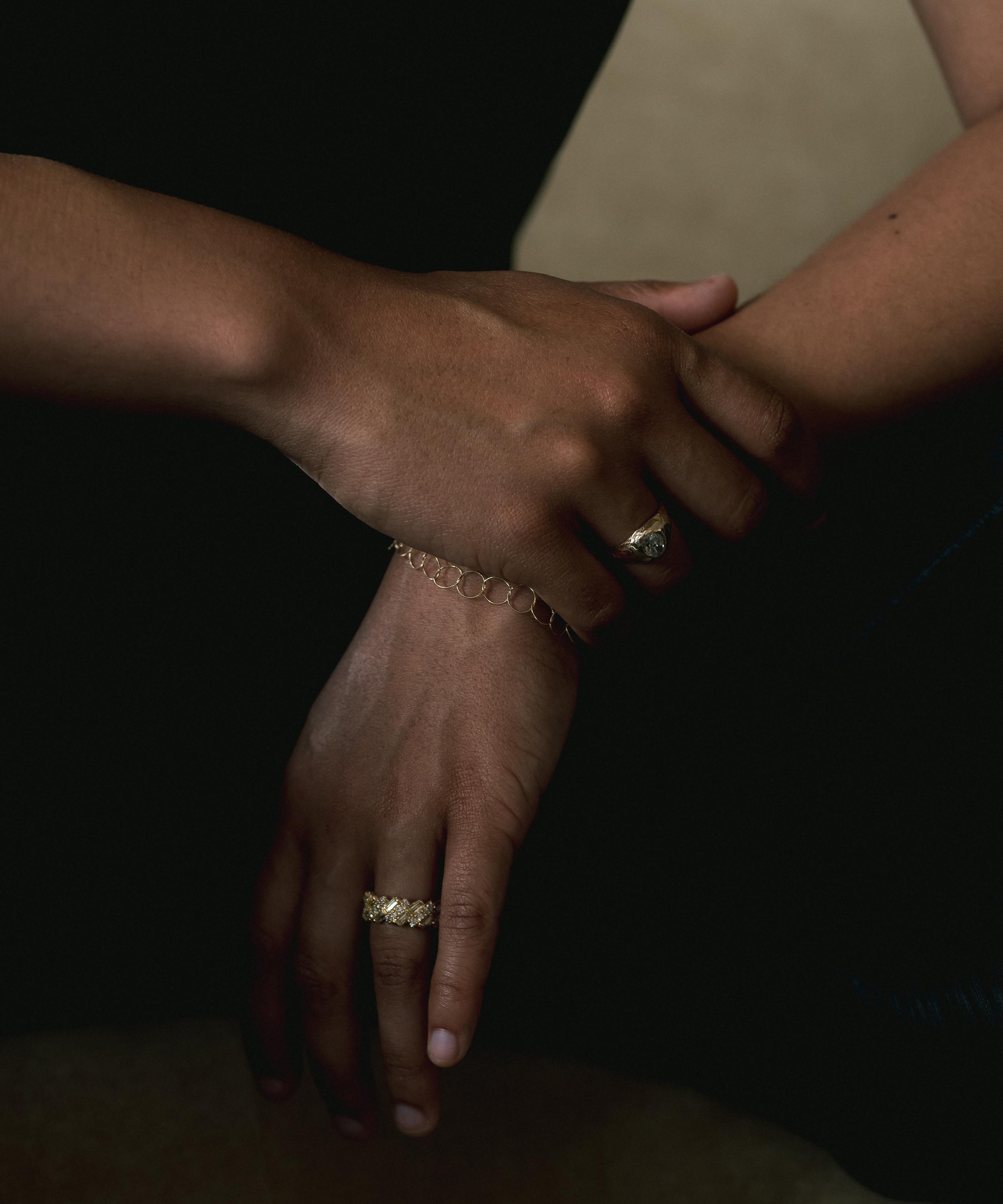 Ellis Mhairi Cameron - 14ct Gold Armach Diamond Eternity Ring II image number 1