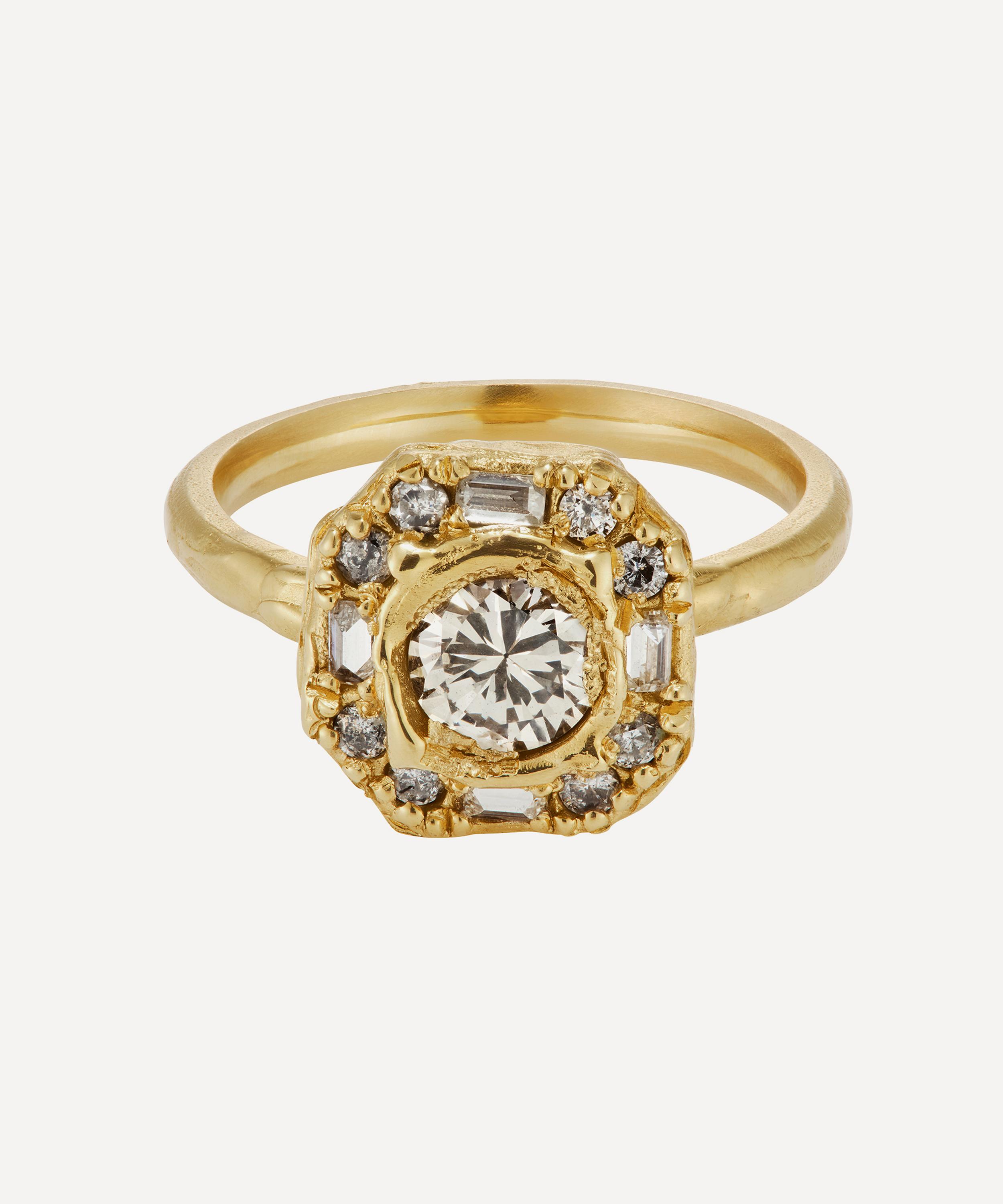 Ellis Mhairi Cameron - 14ct Gold Armach Diamond Cocktail Ring I
