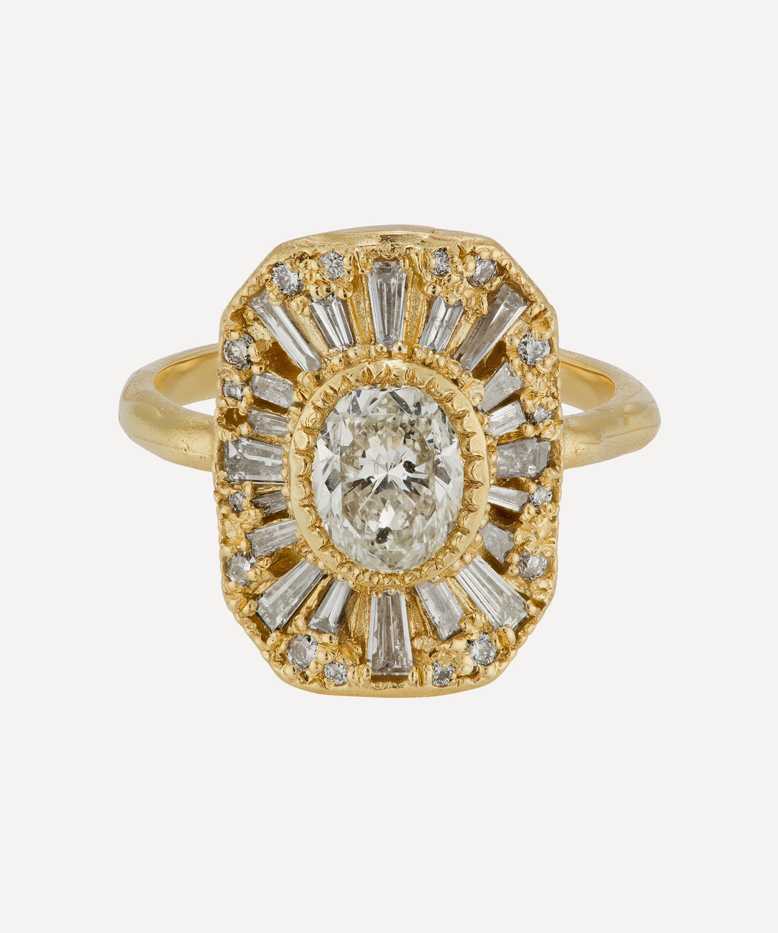 Ellis Mhairi Cameron - 14ct Gold One-Of-A-Kind White Diamond Legacy Cocktail Ring
