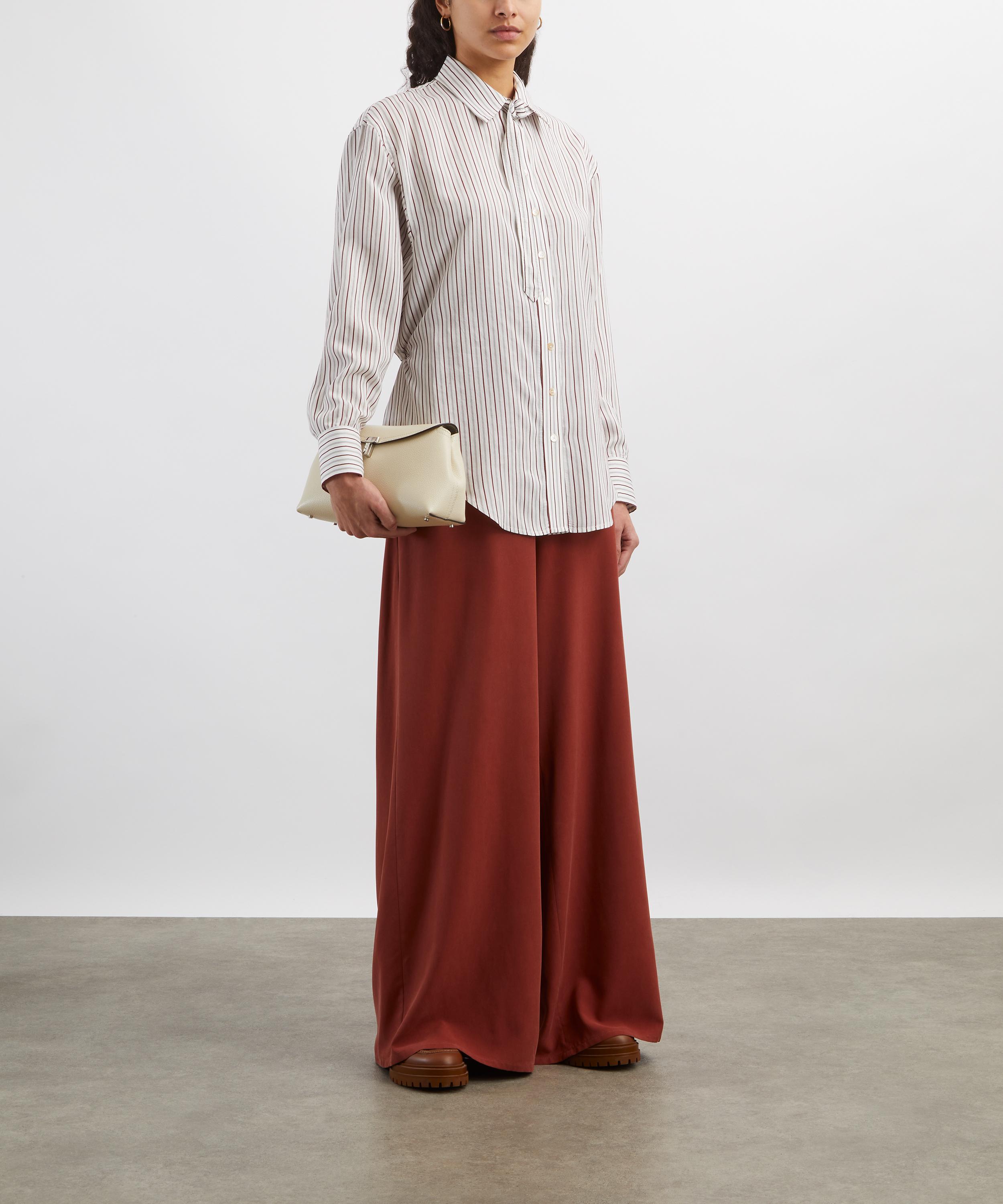 Max Mara - General Wide-Fit Washed Silk Trousers image number 1