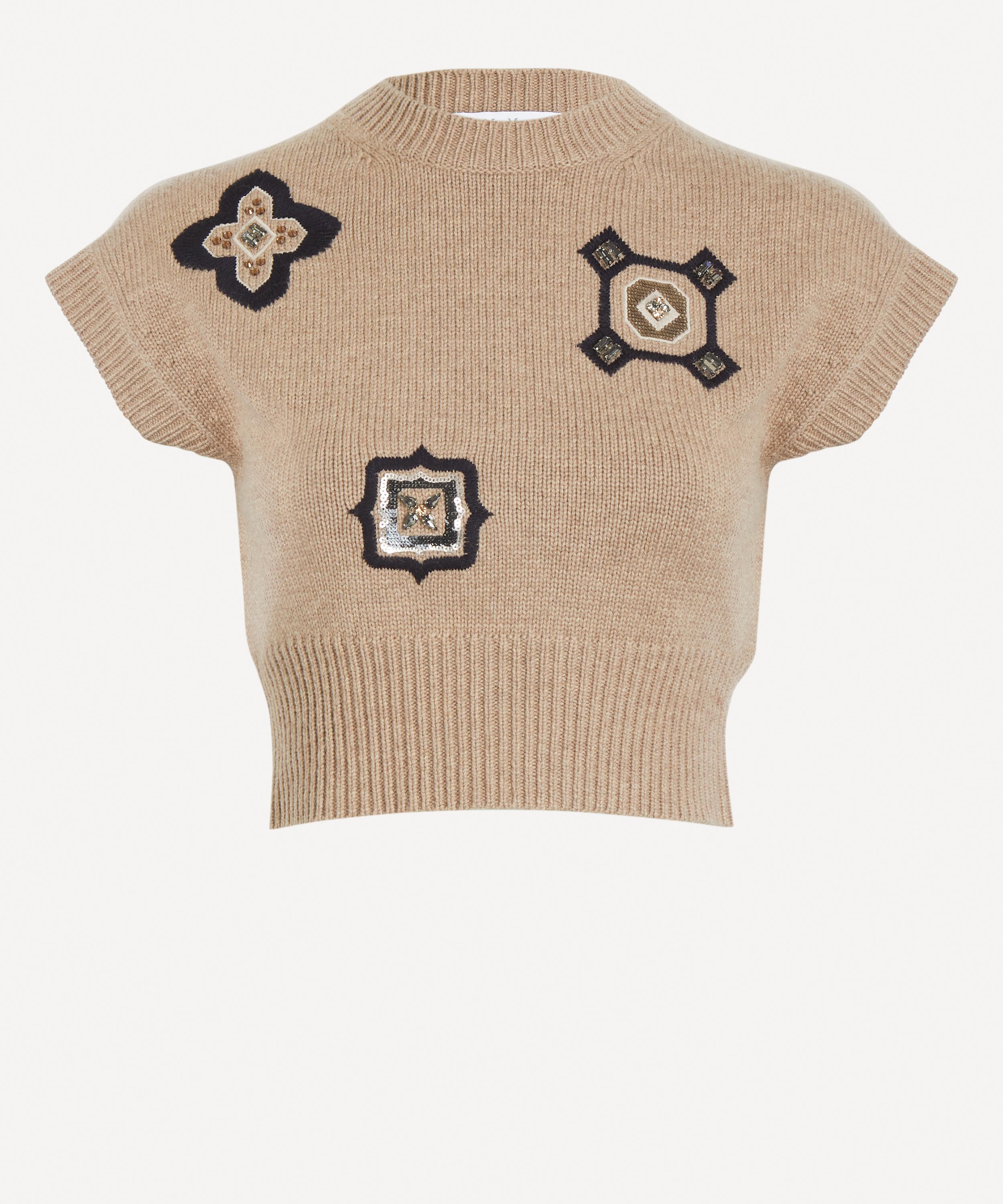 Max Mara - Anfora Cropped Wool-Cashmere Jumper