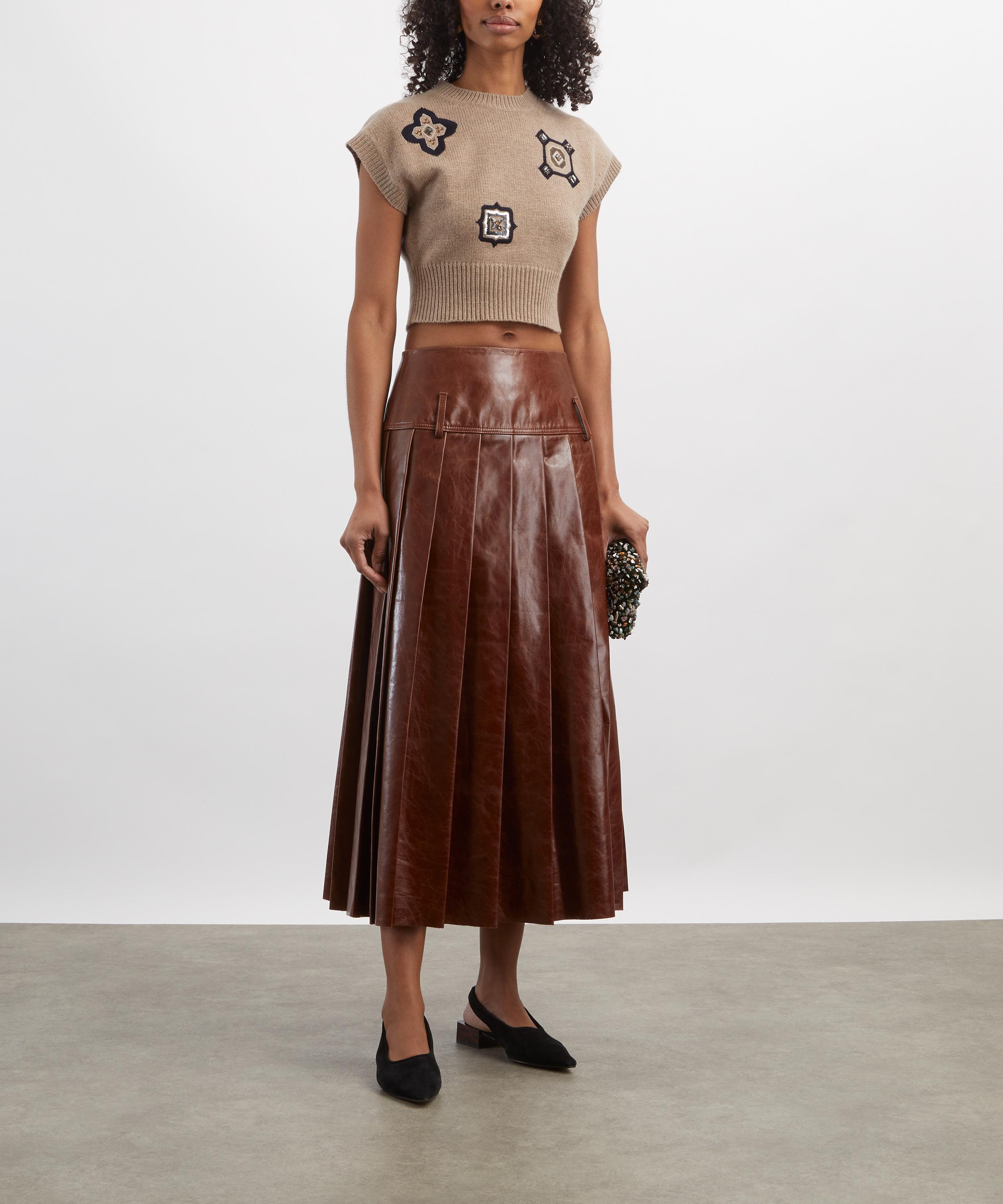 Max Mara - Anfora Cropped Wool-Cashmere Jumper image number 1