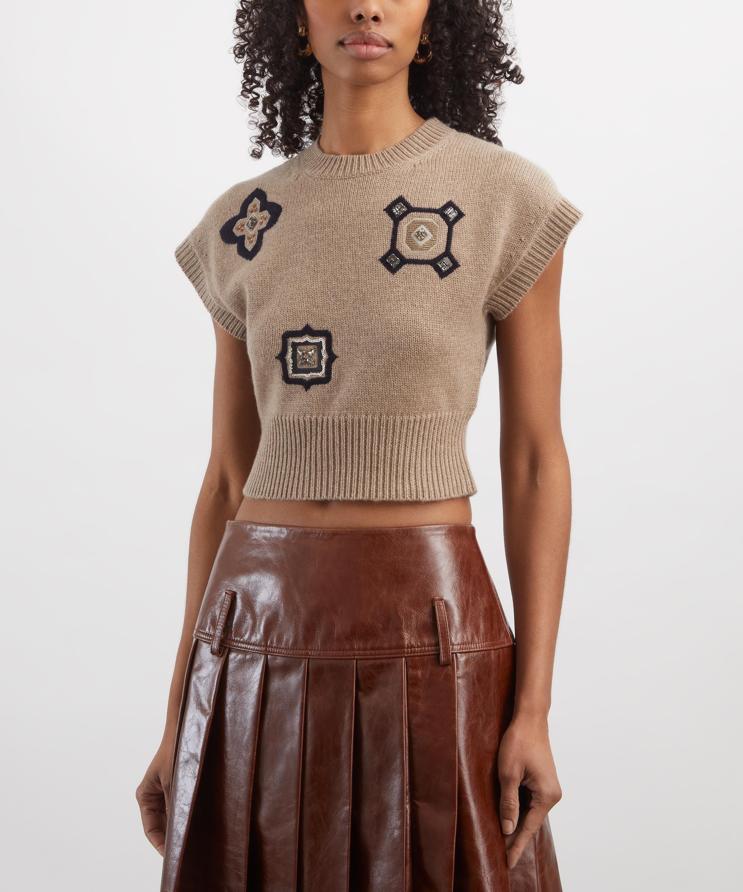 Max Mara - Anfora Cropped Wool-Cashmere Jumper image number 2
