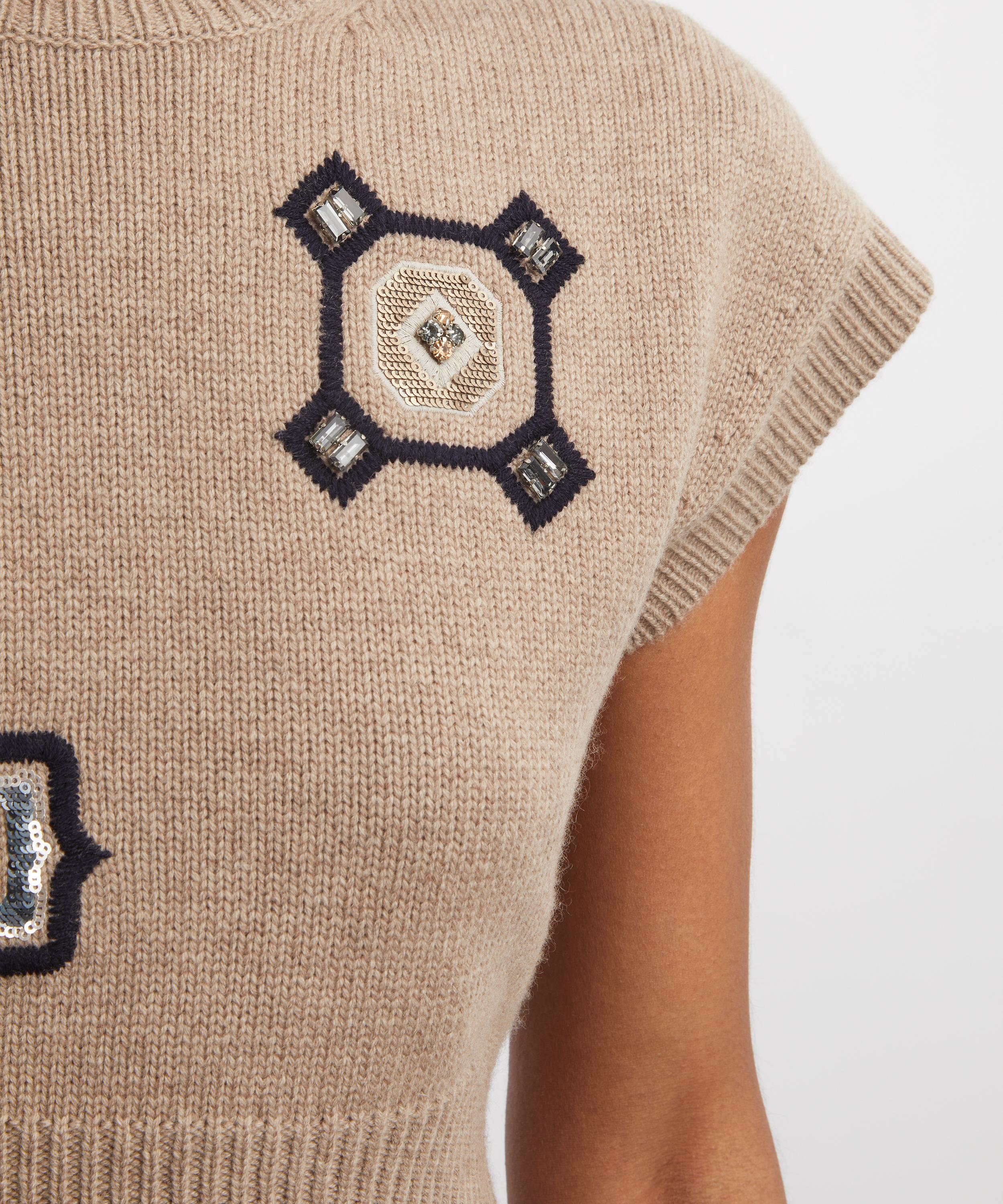 Max Mara - Anfora Cropped Wool-Cashmere Jumper image number 4