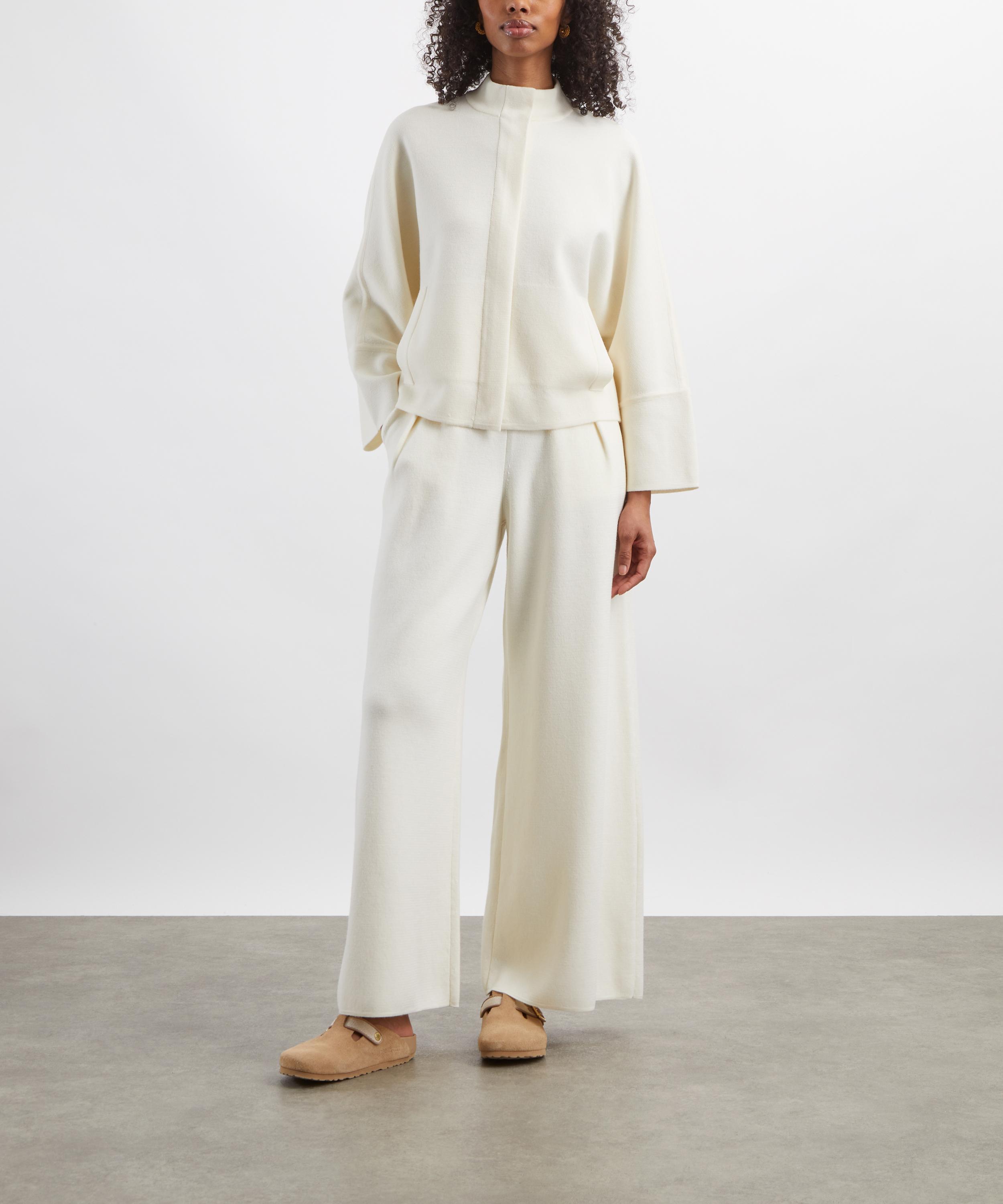 Max Mara - Bora Wide-Fit Wool Trousers image number 1