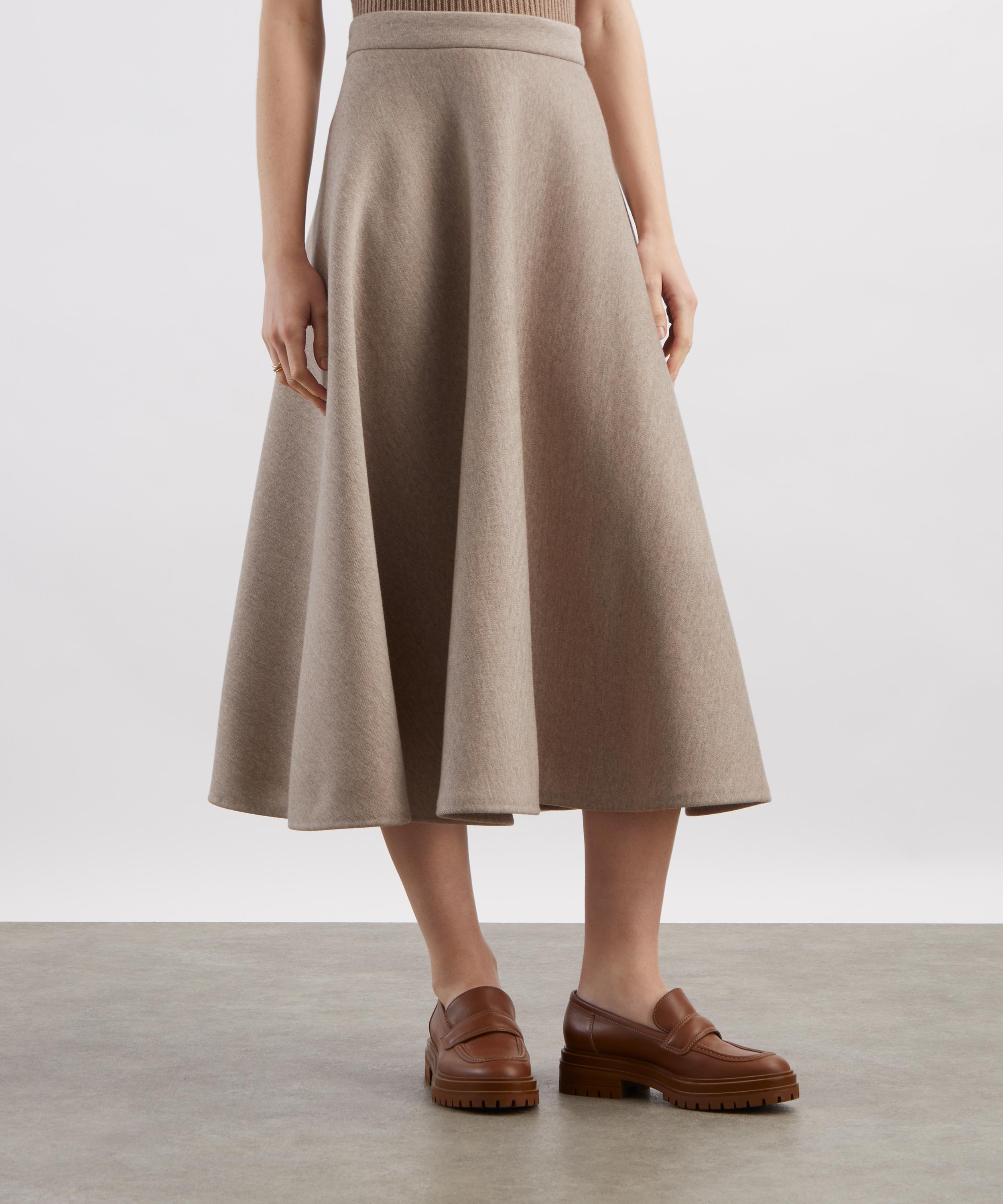 Max Mara - Whisky Tech Wool Skirt image number 2