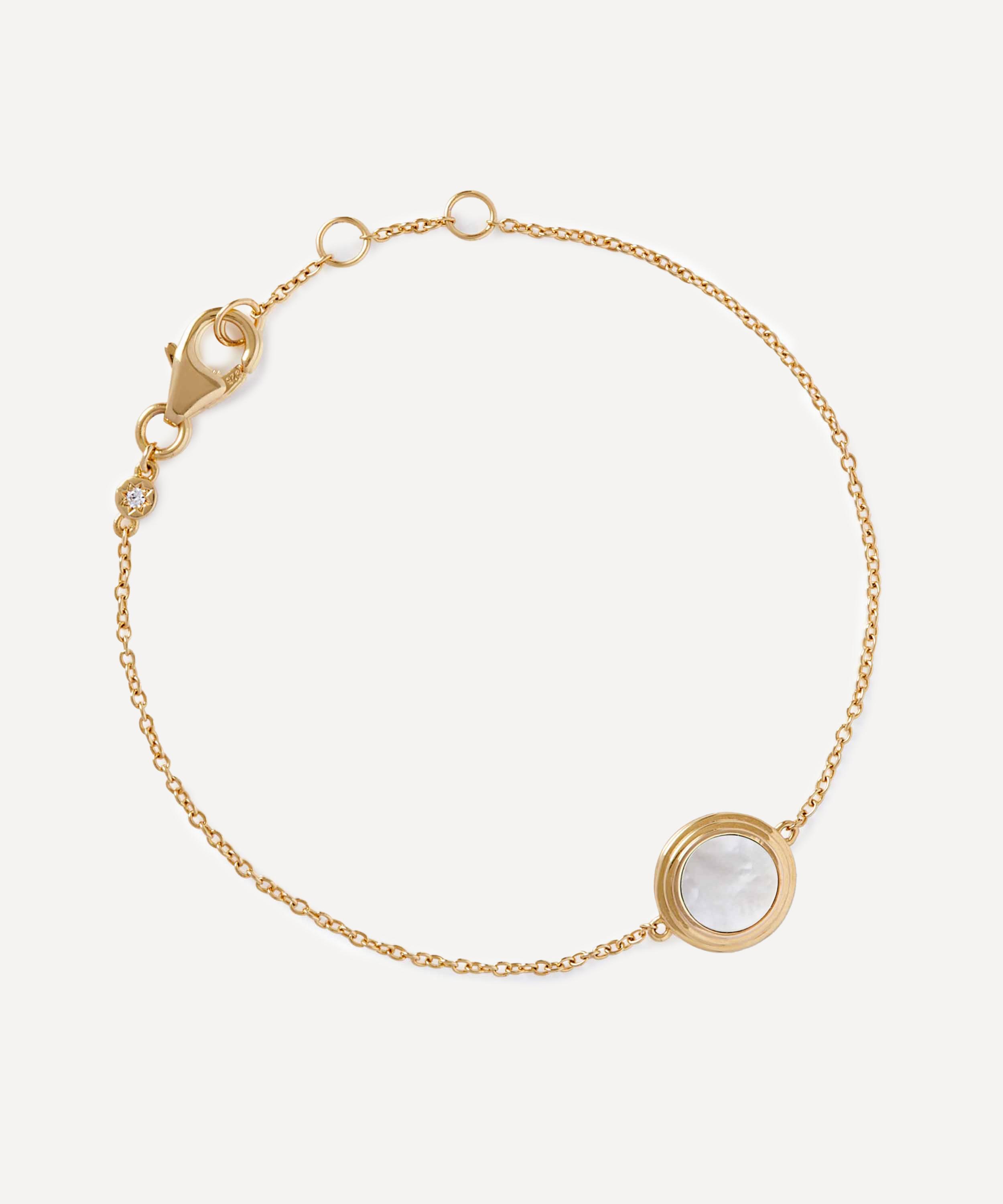 Astley Clarke - 18ct Gold-Plated Vermeil Silver Stilla Pearl Locket Bracelet image number 0