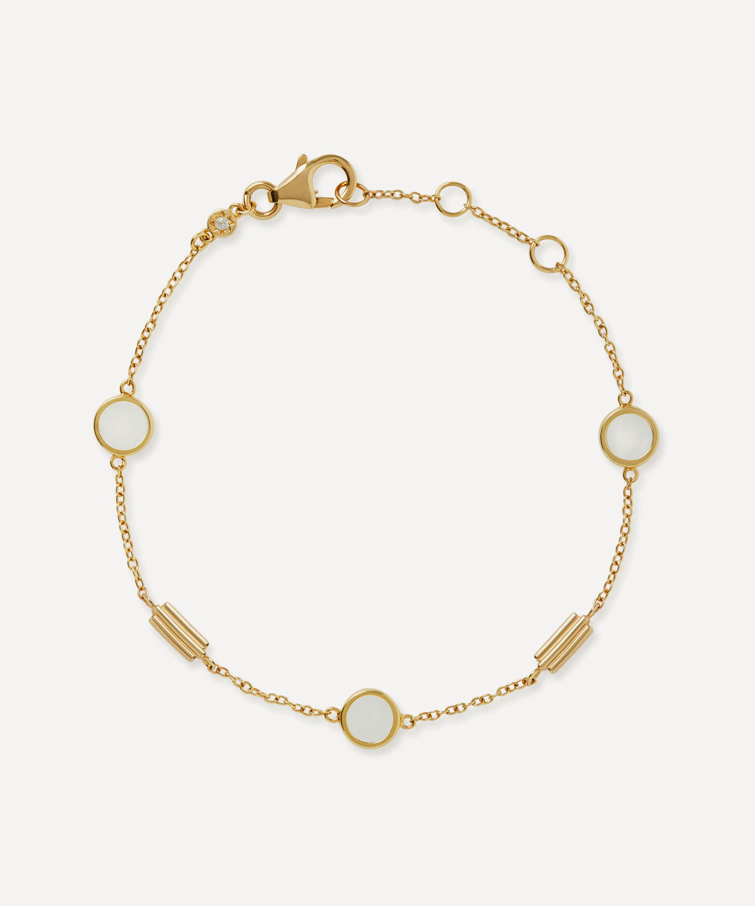 Astley Clarke - 18ct Gold-Plated Vermeil Silver Stilla Pearl Chain Bracelet image number 0